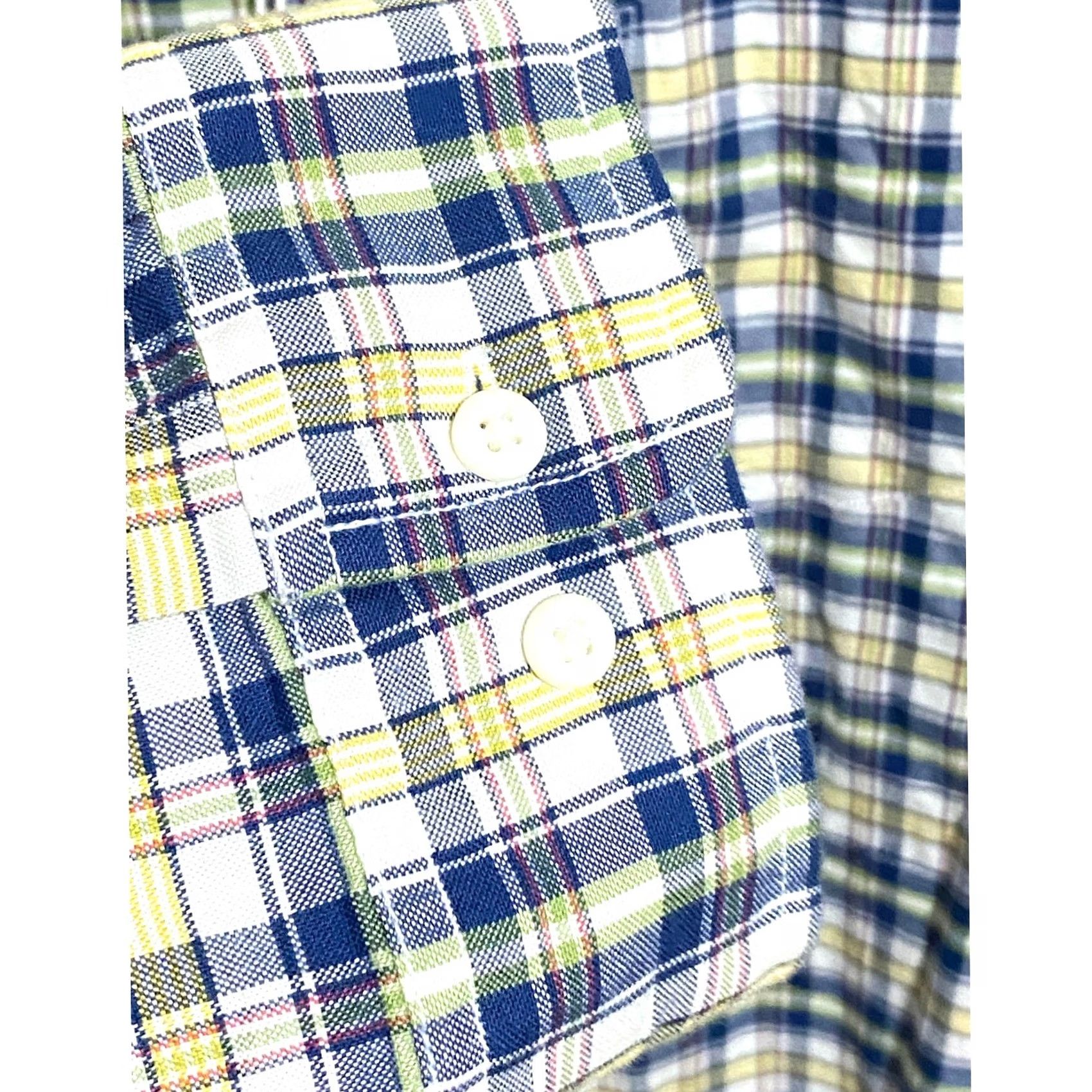 Vintage VINTAGE Rye Button Down Oxford Blue Plaid Shirt Mens 2XL Short Preppy Office Classic NWT Size US XXL / EU 58 / 5 - 4 Thumbnail