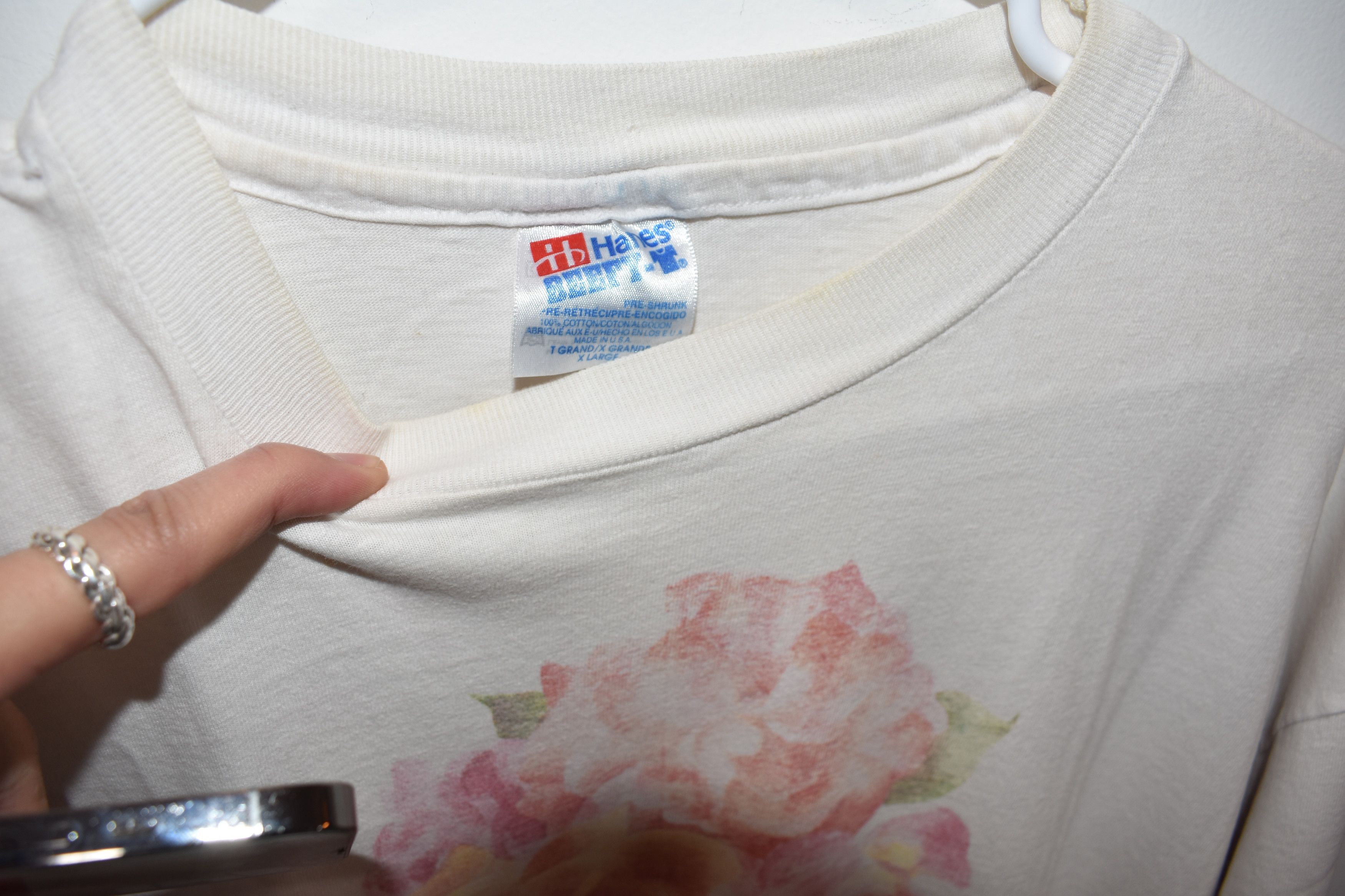Other Vintage flower T-shirt Size US XL / EU 56 / 4 - 4 Thumbnail