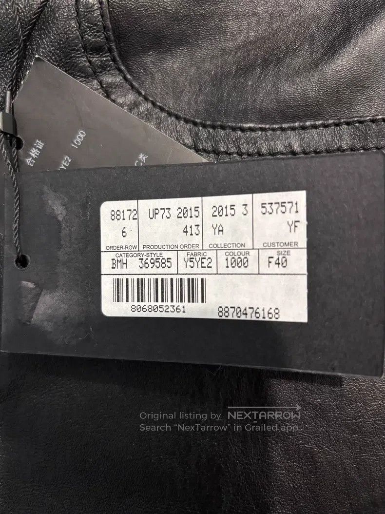 Saint Laurent Paris Saint Laurent Paris Black Leather Pants Size 39" - 6 Thumbnail
