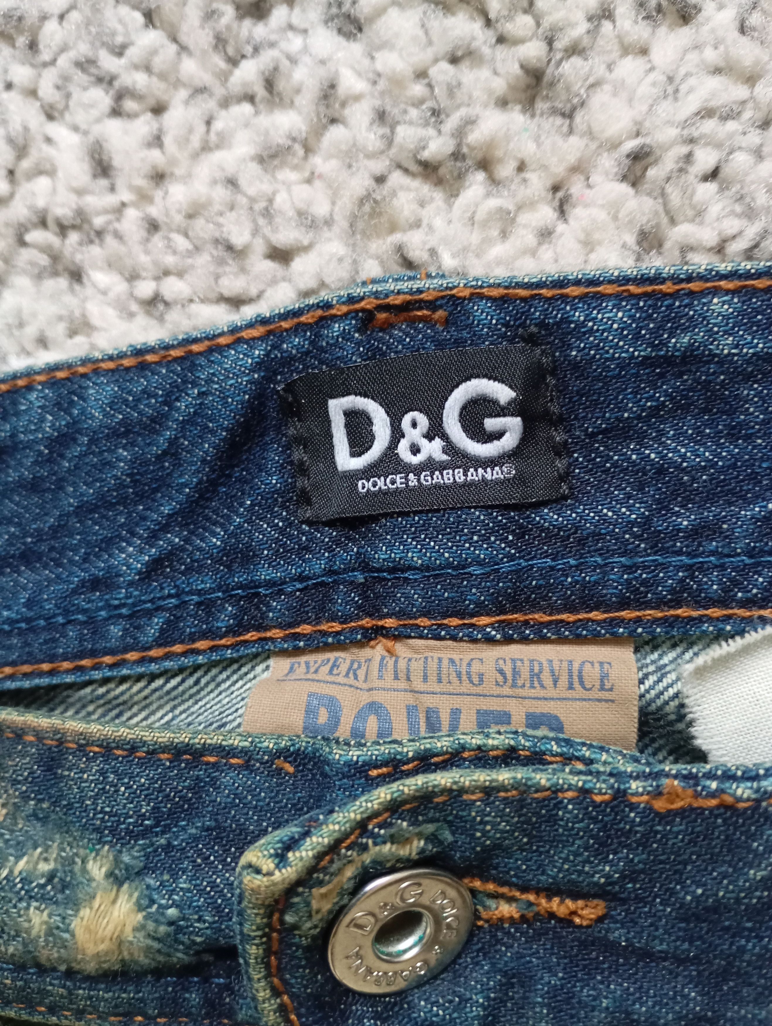 Dolce & Gabbana Dolce & Gabbana Y2k Distressed Patchwork Denim Pants Size US 32 / EU 48 - 4 Thumbnail