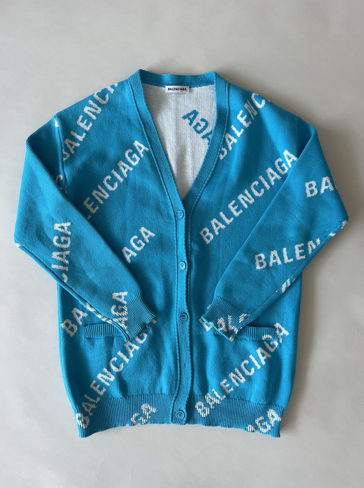 Balenciaga Balenciaga Monogram Cardigan Size US M / EU 48-50 / 2 - 4 Thumbnail