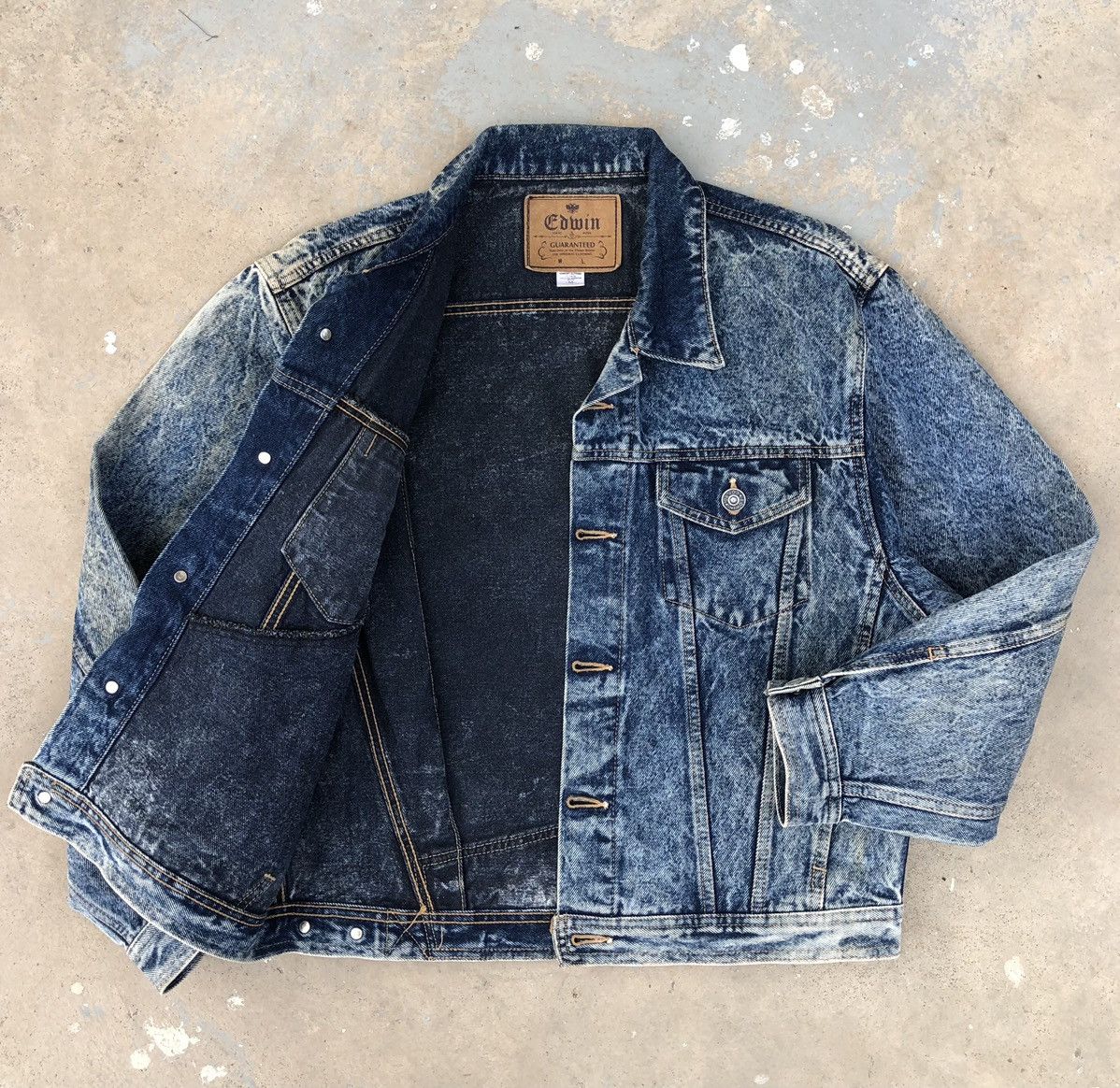 Edwin Vintage Edwin Asid Wash Trucker Denim Jacket Size US M / EU 48-50 / 2 - 3 Thumbnail