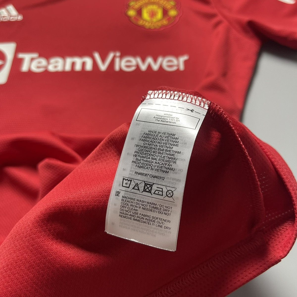 Vintage MAN UNITED ADIDAS 2021/2022 SOCCER HOME JERSEY #10 RASHFORD Size US L / EU 52-54 / 3 - 10 Thumbnail