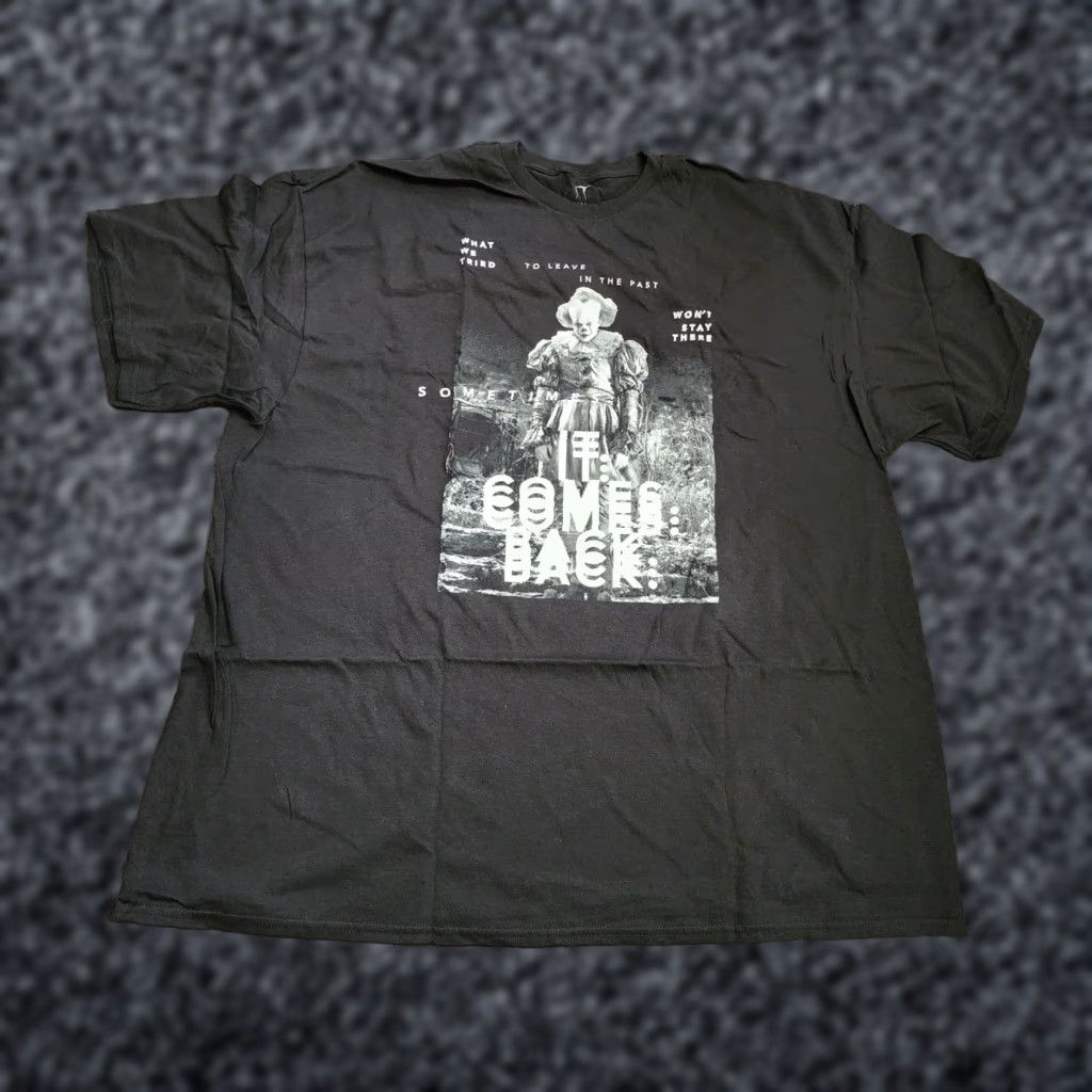 Vintage VINTAGE Stephen King IT Clown T-Shirt Mens 3X Graphic Print Crew Neck Halloween Size US XXL / EU 58 / 5 - 1 Thumbnail