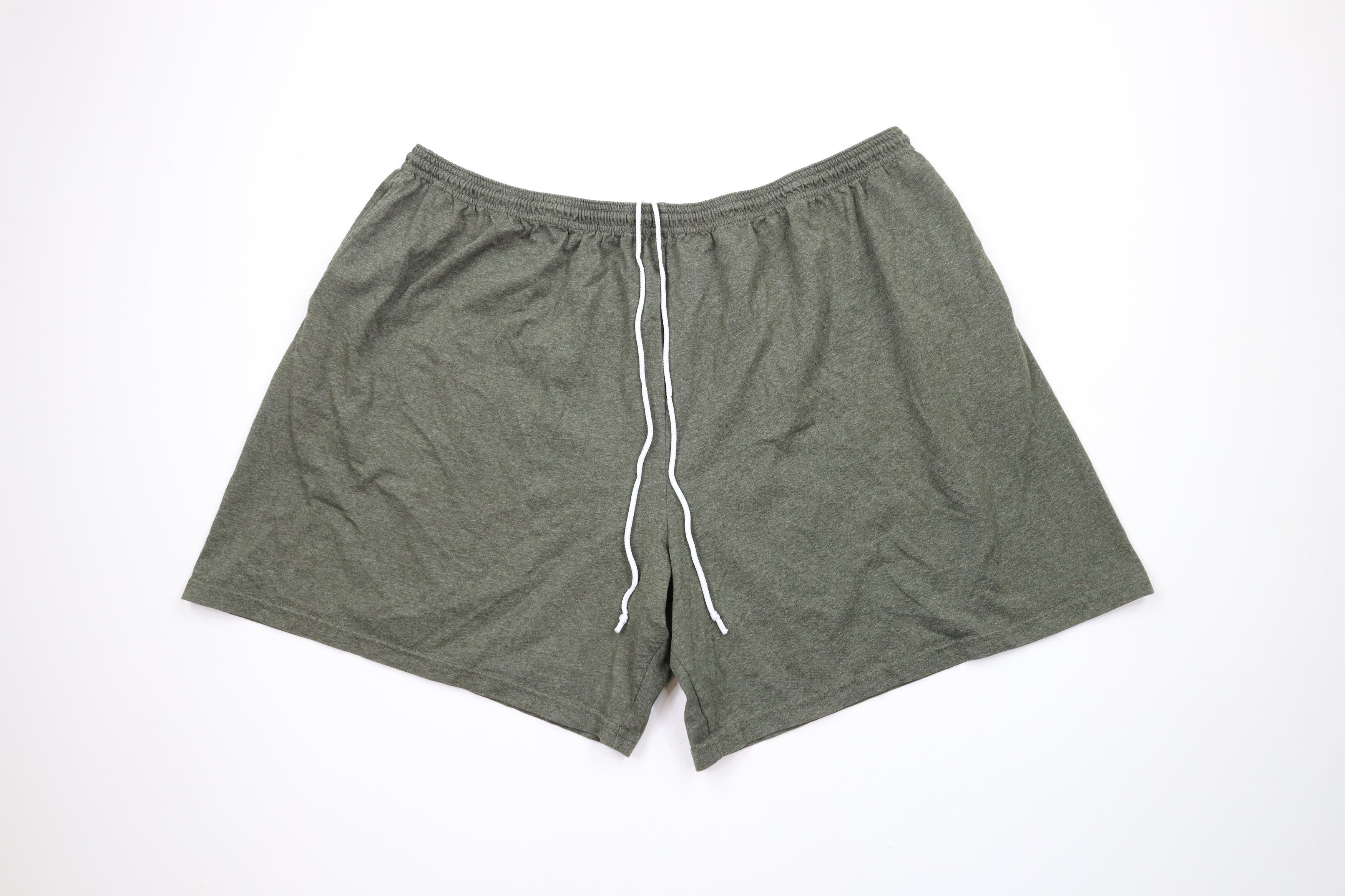 Vintage Vintage 90s Streetwear Blank Above Knee Shorts Heather Green Size US 40 / EU 56 - 1 Thumbnail