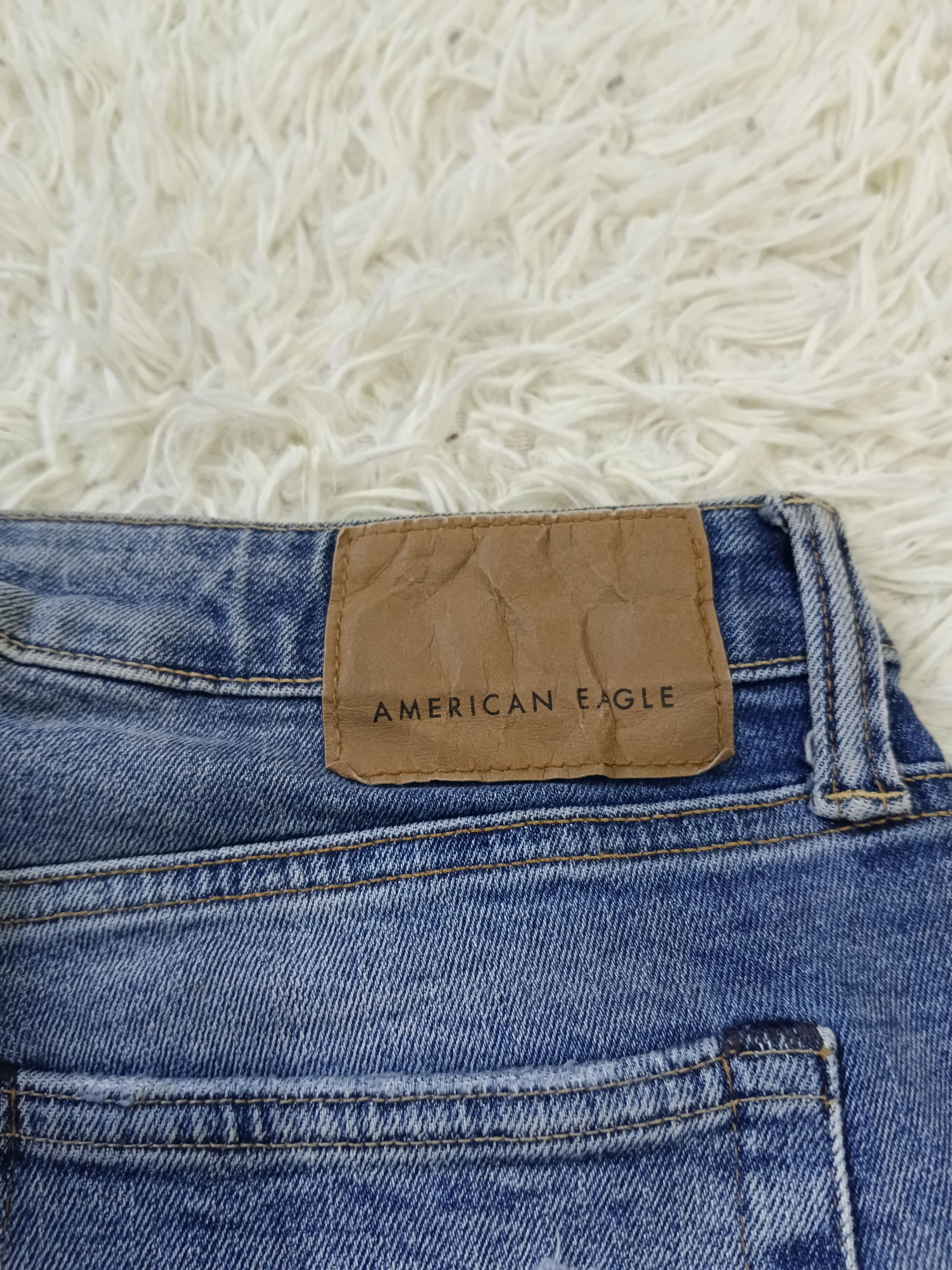 American Eagle Outfitters DiSTRESSED DENIM PACTHWORK AMERICAN EAGLE STRETCHABLE Size US 30 / EU 46 - 6 Thumbnail