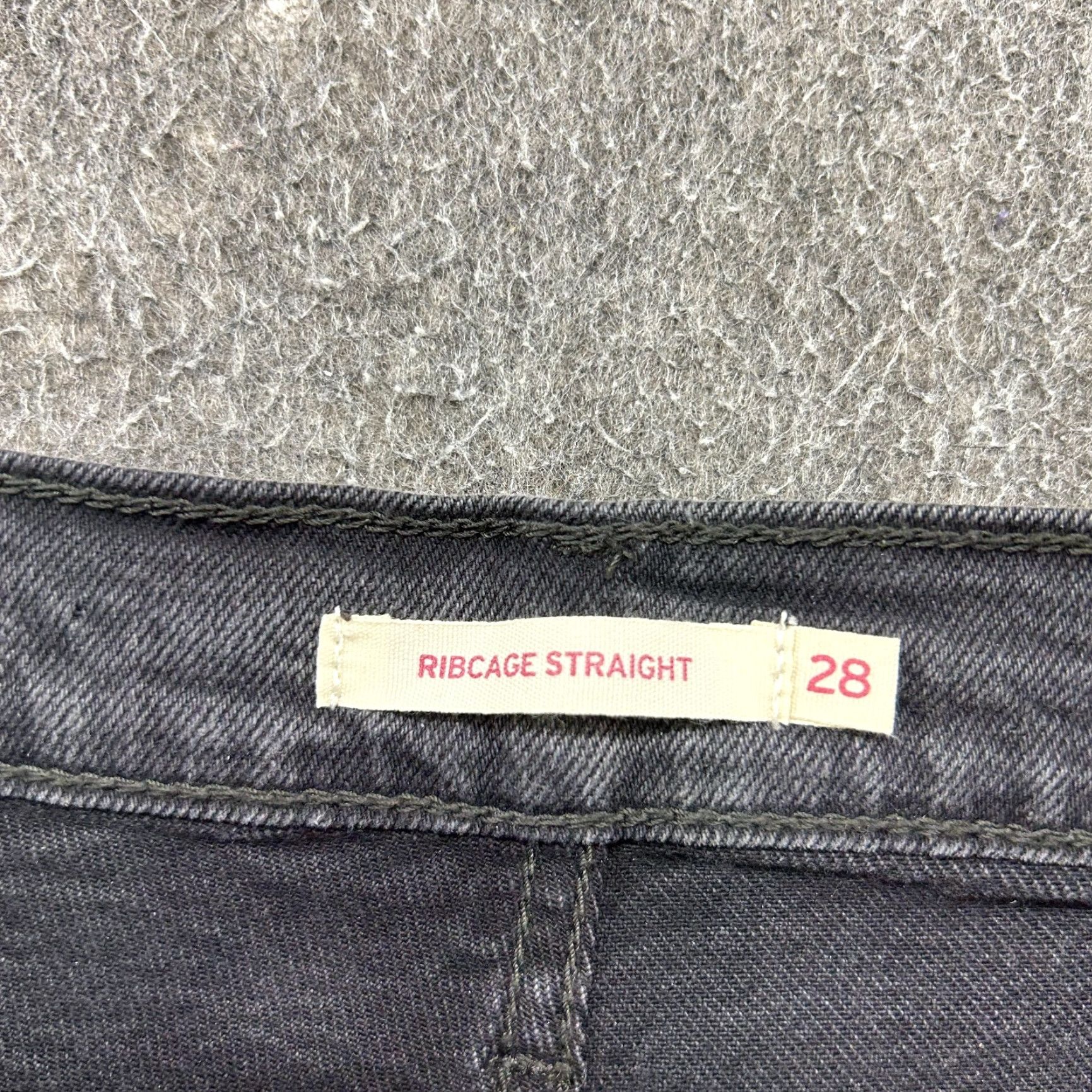 Levi's Levis 501 Jeans Womens Black Dark Wash Straight Regular 28x27 Button Fly Stretch Denim Size 28" / US 6 / IT 42 - 3 Thumbnail