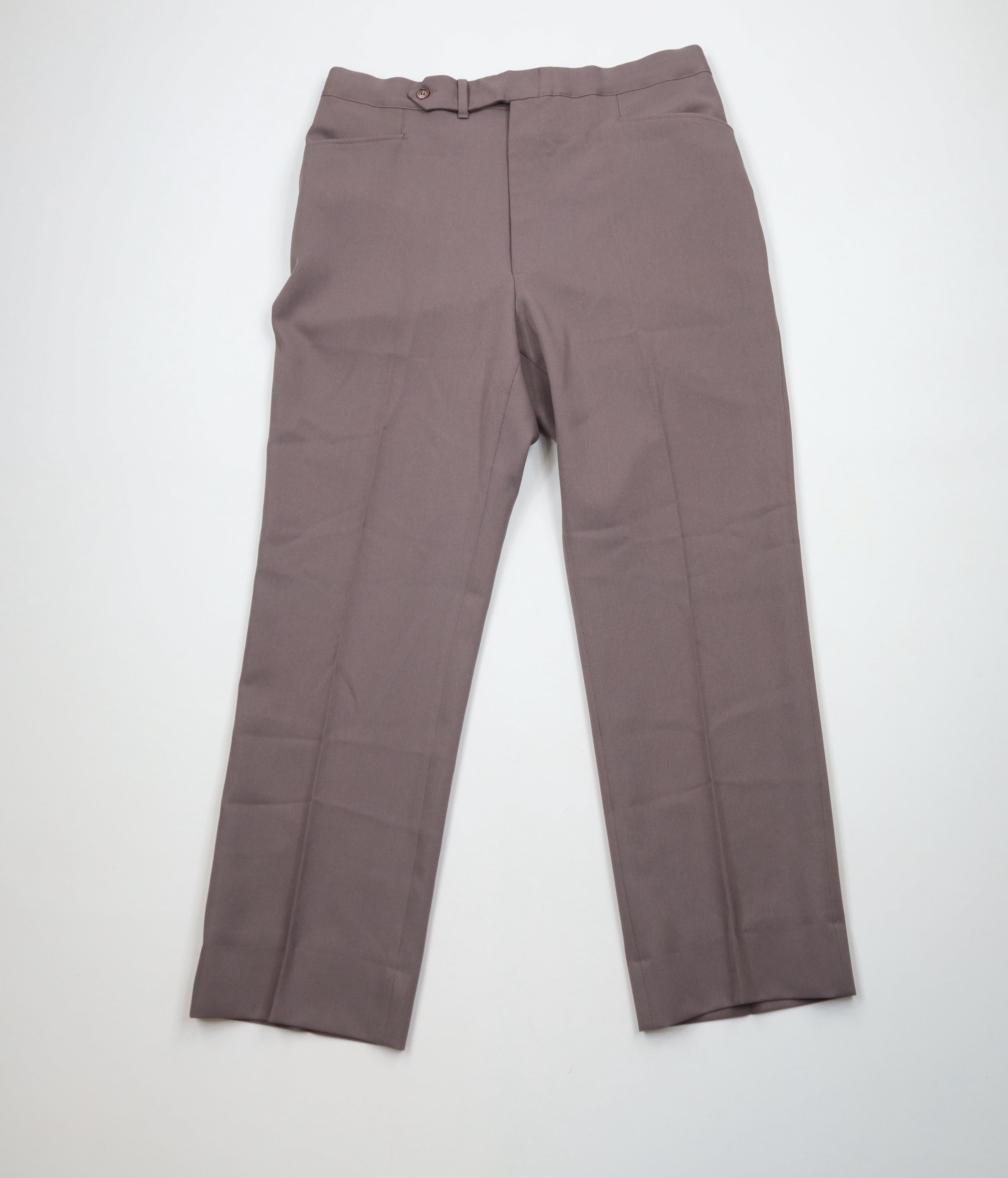 Vintage Vintage 70s Streetwear Wide Leg Chino Pants Deep Taupe USA Size US 36 / EU 52 - 1 Thumbnail