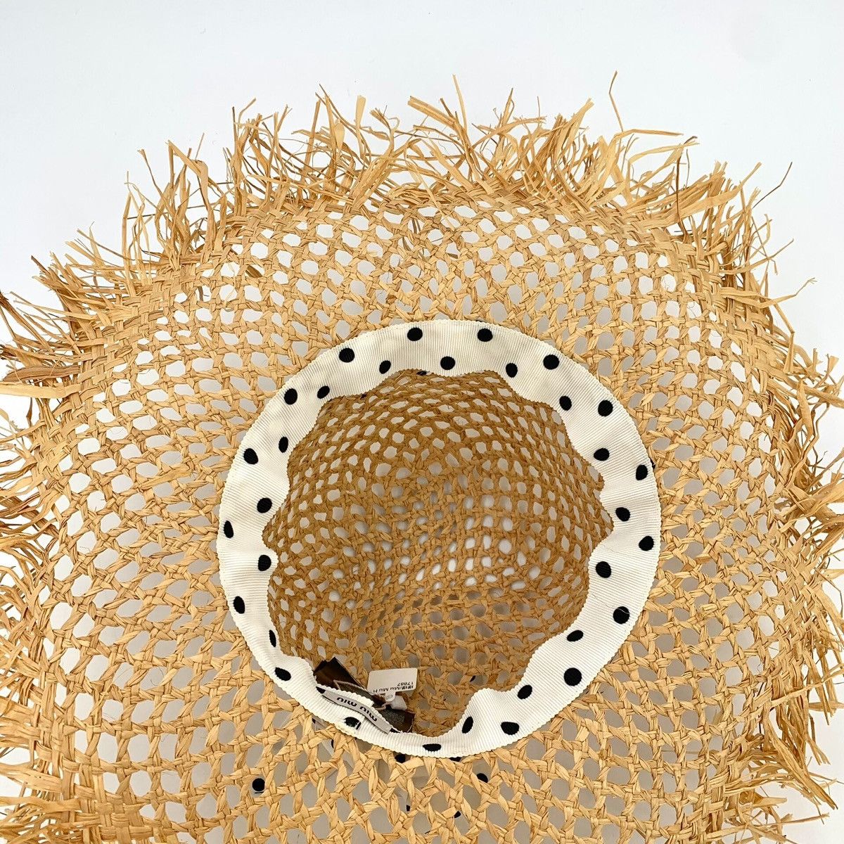 Miu Miu Miu Miu Raffia Ribbon Sun Hat Size ONE SIZE - 7 Thumbnail