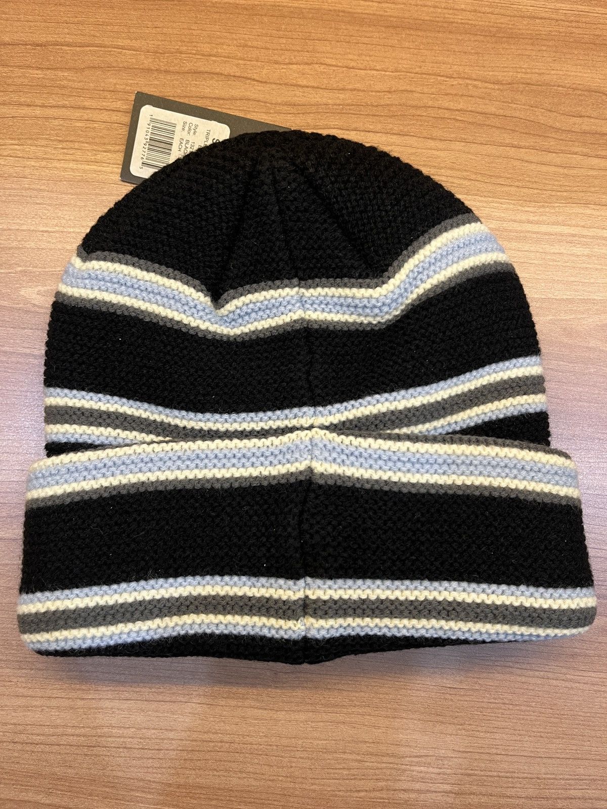Stussy Stussy Triple Stripe Cuff Beanie Hat Size ONE SIZE - 3 Thumbnail