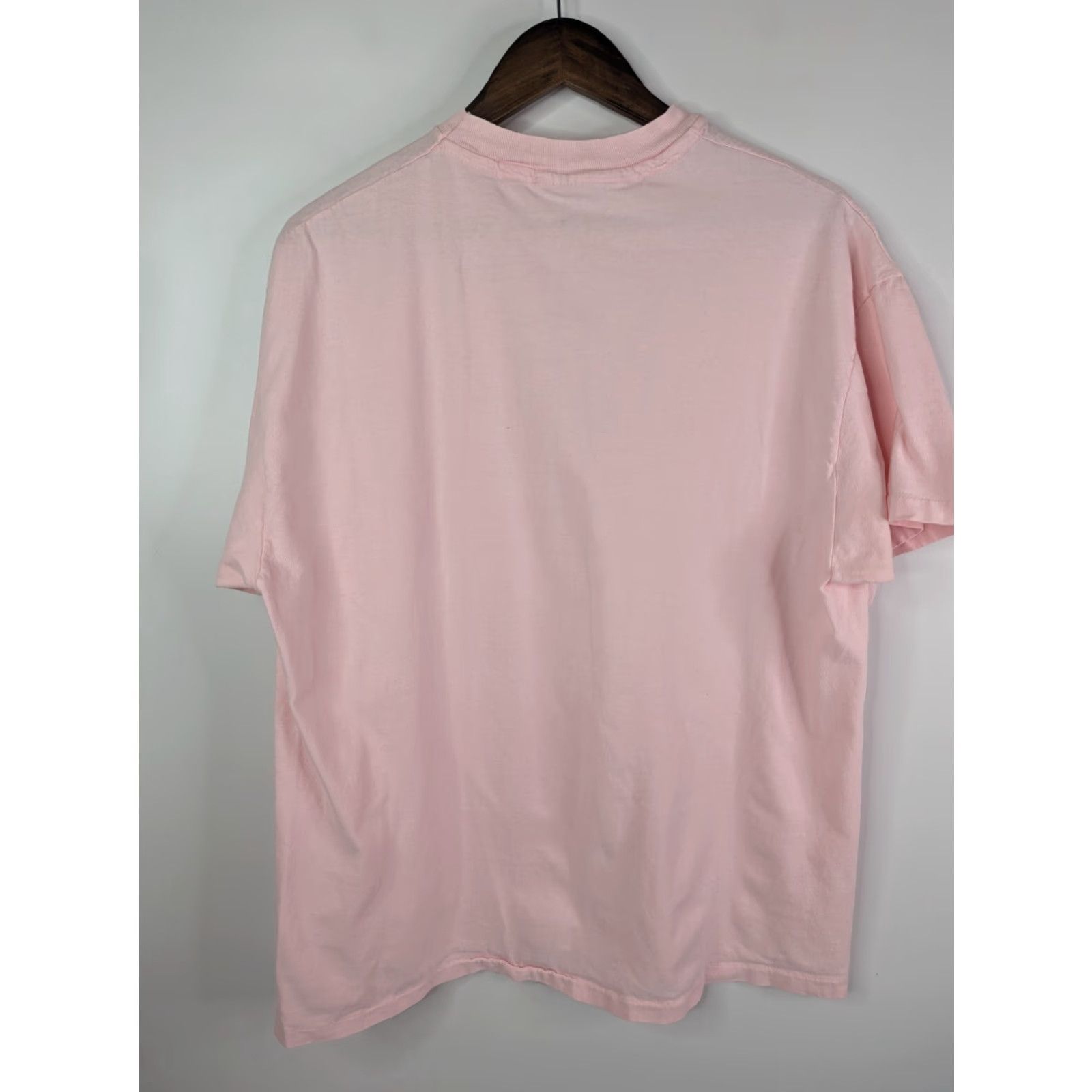 Hanes VINTAGE 90s Hanes Pink T-Shirt Women’s XL Beefy Single Stitch Made in Mexico Short Sleeve T-Shirt Mens Size XL / US 12-14 / IT 48-50 - 3 Thumbnail