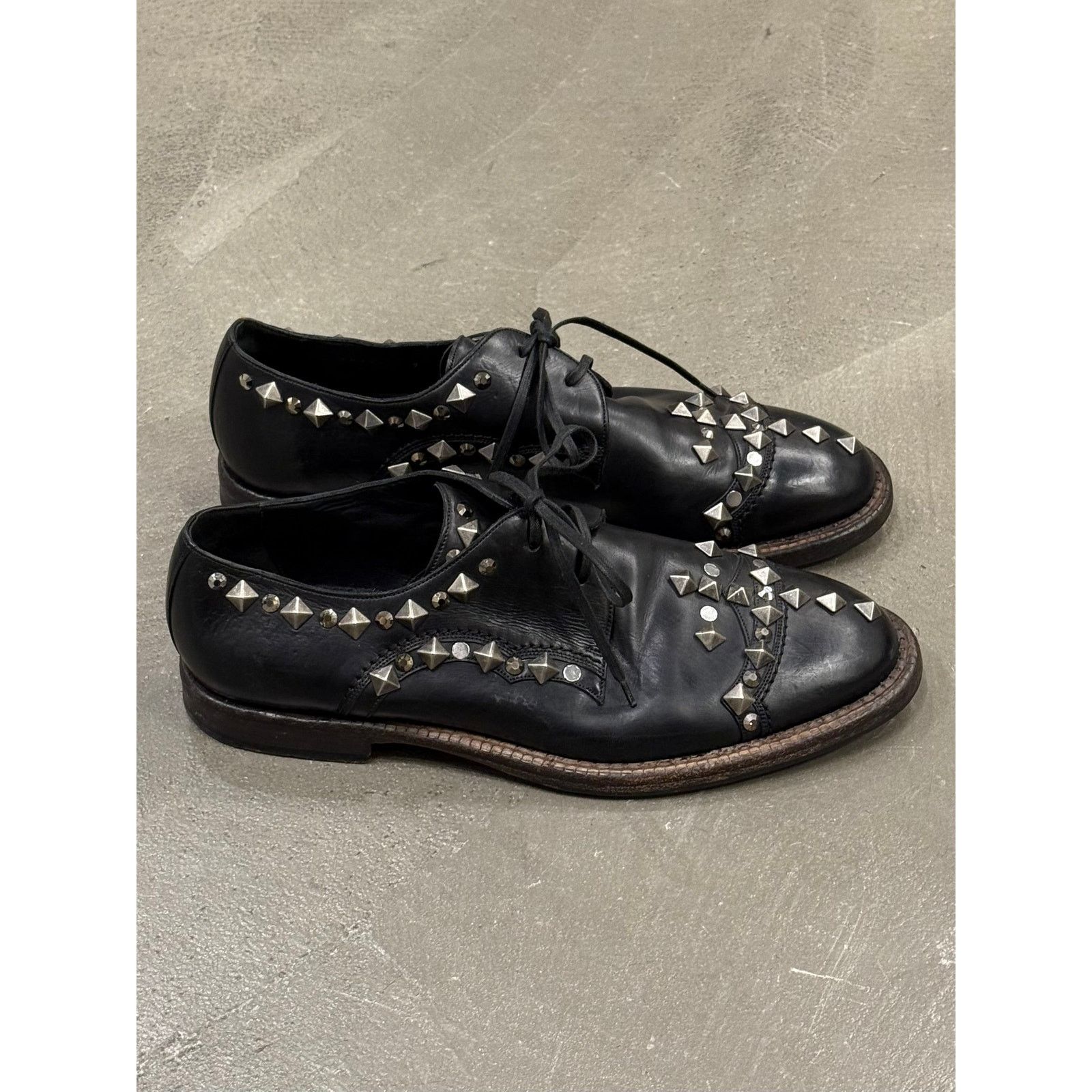 Dolce & Gabbana 2000s Dolce & Gabbana studded metal derby Size US 9.5 / EU 42-43 - 4 Thumbnail