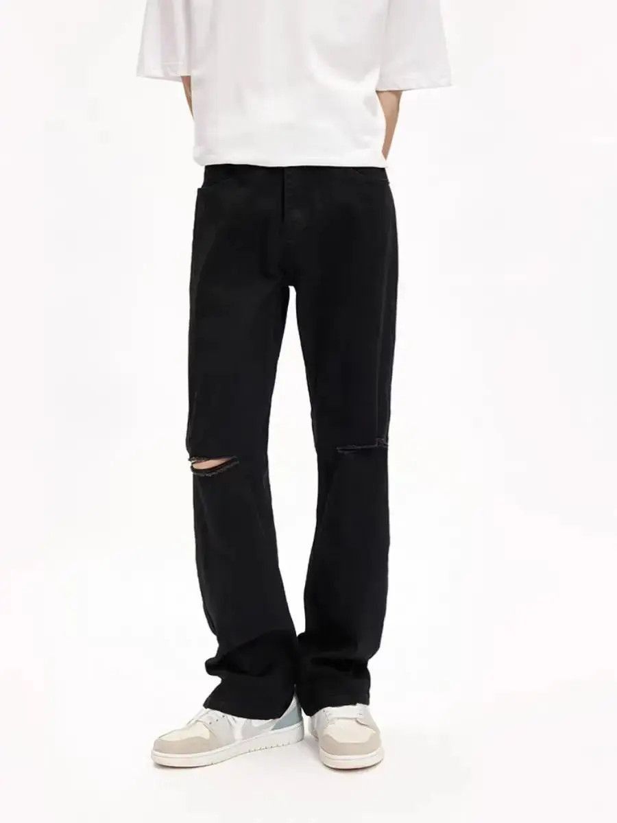 Japanese Brand Broken knee jeans Korean version of the hundred with thin Size US 30 / EU 46 - 6 Thumbnail