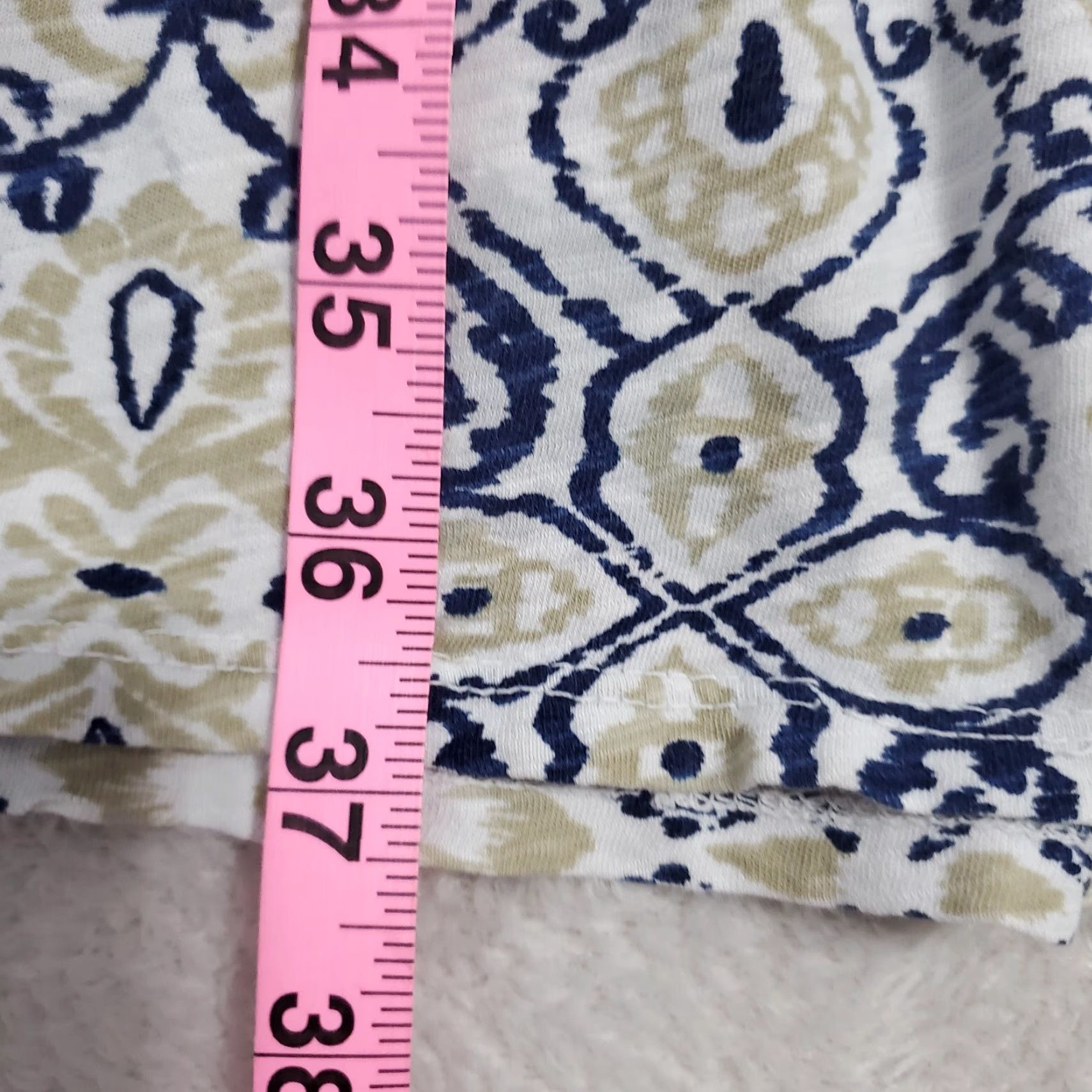 Vintage FRESH PRODUCE Dress Women XL Multi Ikat Print Pocket 3/4 Sleeve Casual USA Knit 100% Cotton Knee Length Womens Size XL / US 12-14 / IT 48-50 - 7 Thumbnail