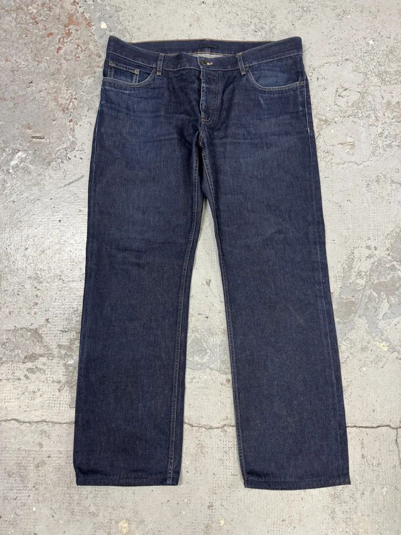 Designer × Prada × Vintage 2000s Prada Brut Navy Denim Jeans Size US 34 / EU 50 - 7 Thumbnail