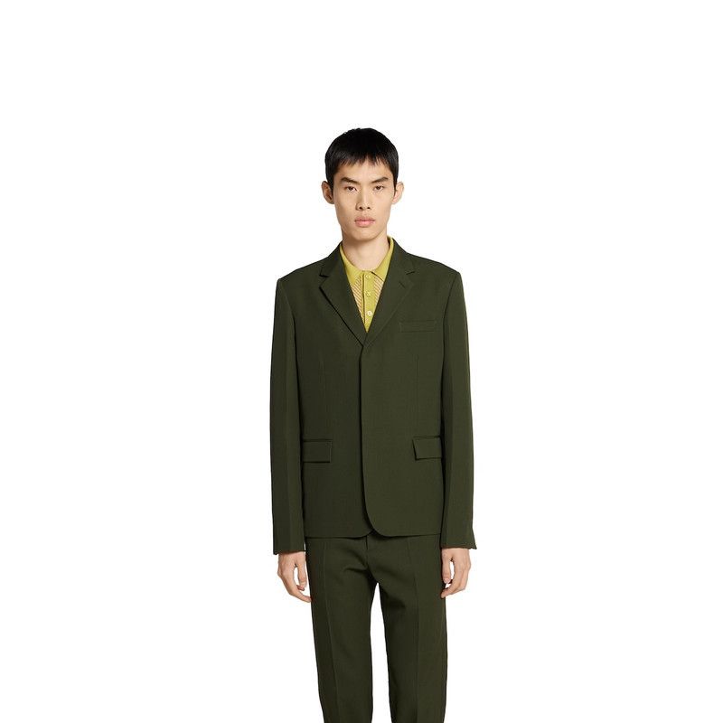 Gucci o1loc1c1125 813982 Embossed Wool Gabardine Jacket Size US XXL / EU 58 / 5 - 4 Thumbnail