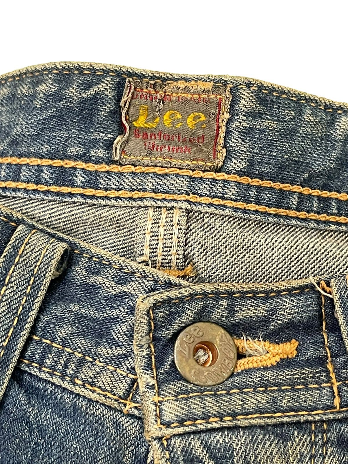 Lee 1930s 1101 Lee Cowboy Vintage Buckle Back Selvedge 8🟦7 Size US 30 / EU 46 - 21 Thumbnail