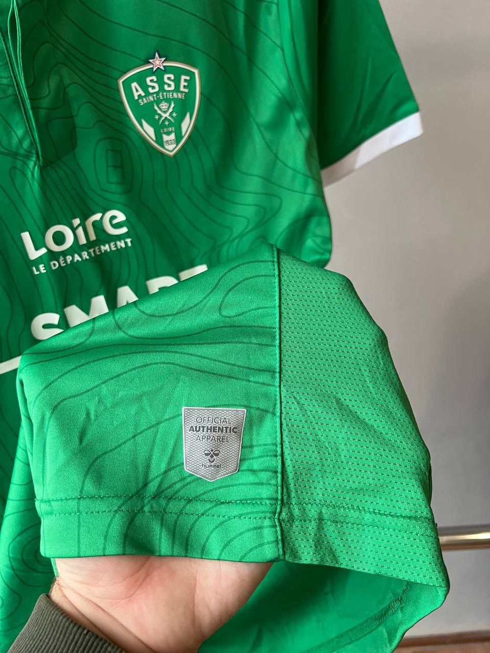 Hummel 2023/24 SAINT-ETIENNE LOIRE HOME SOCCER JERSEY FOOTBALL SHIR Size US S / EU 44-46 / 1 - 8 Thumbnail