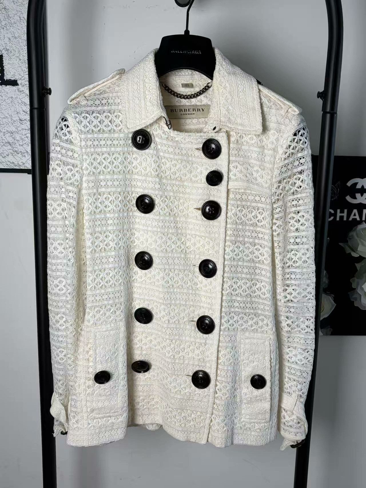 Burberry Burberry White Coat M Women Size M / US 6-8 / IT 42-44 - 1 Thumbnail