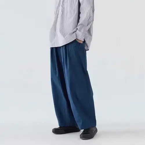 Other 20AW Indigo Union Japan Blue Oversized Silk Worker Pants Size US 32 / EU 48 - 4 Thumbnail