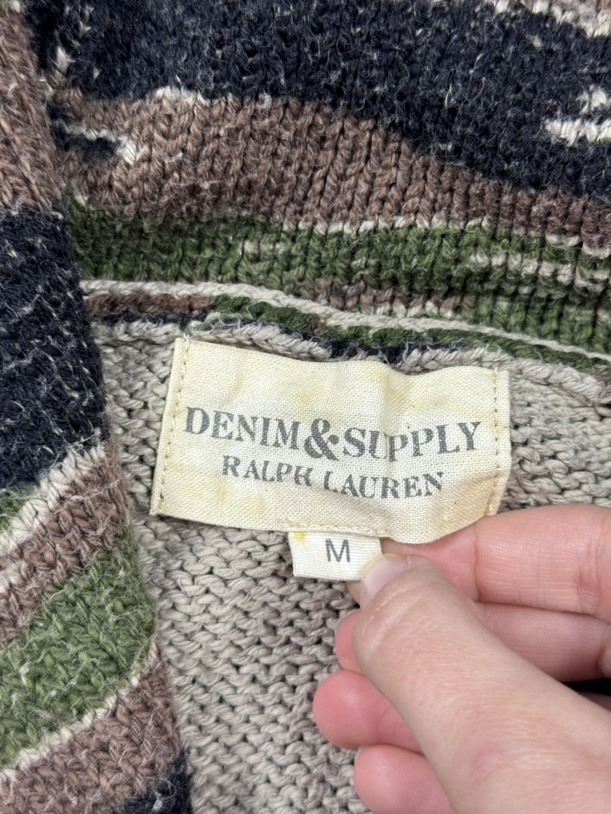 Denim & Supply Ralph Lauren Denim & Supply Ralph Lauren Tiger Camo Shawl-Collar Cardigan Size US M / EU 48-50 / 2 - 3 Thumbnail