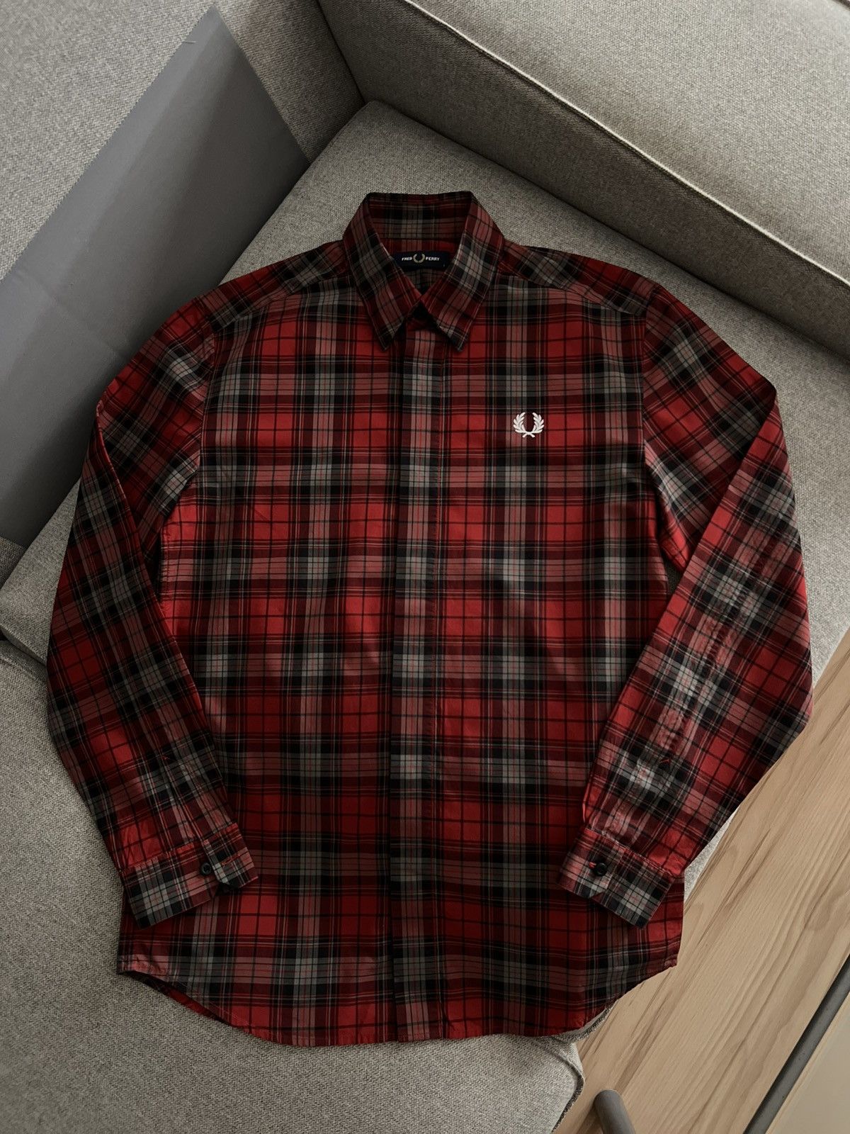 Fred Perry Fred Perry Checkered Red Logo Shirt Size US S / EU 44-46 / 1 - 6 Thumbnail
