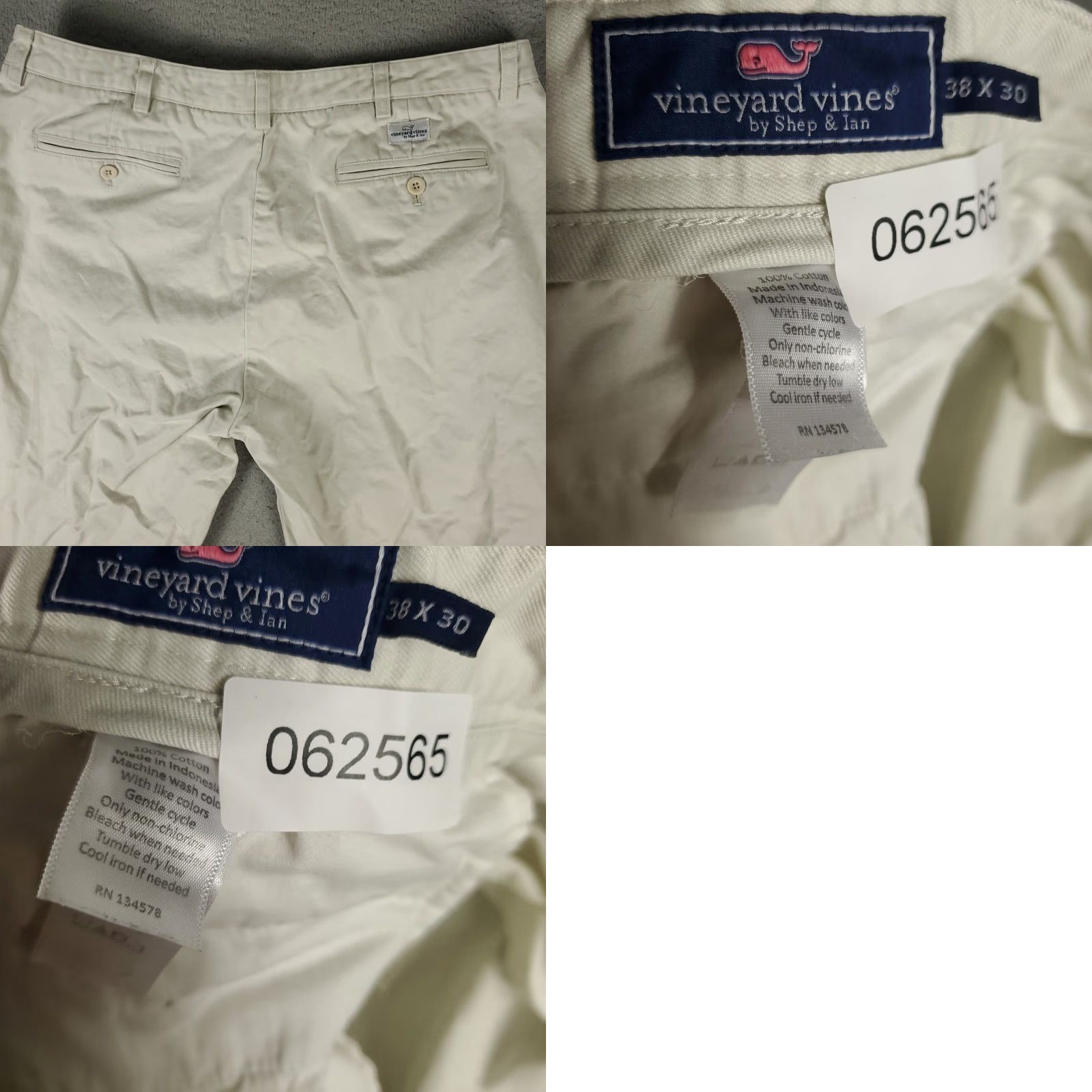 Vineyard Vines Vineyard Vines Pants Men 38x30 Beige Chino Flat Front Regular Fit Pockets Mens Size US 38 / EU 54 - 8 Thumbnail