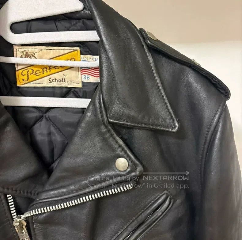 Schott Schott Cable-stayed locomotive leather jacket Size US L / EU 52-54 / 3 - 8 Thumbnail