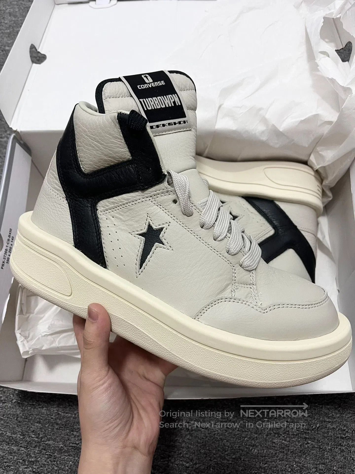 Rick Owens Drkshdw Rick Owens Converse Weapon 4.0 Sneakers. Size US 5 / EU 37 - 1 Thumbnail