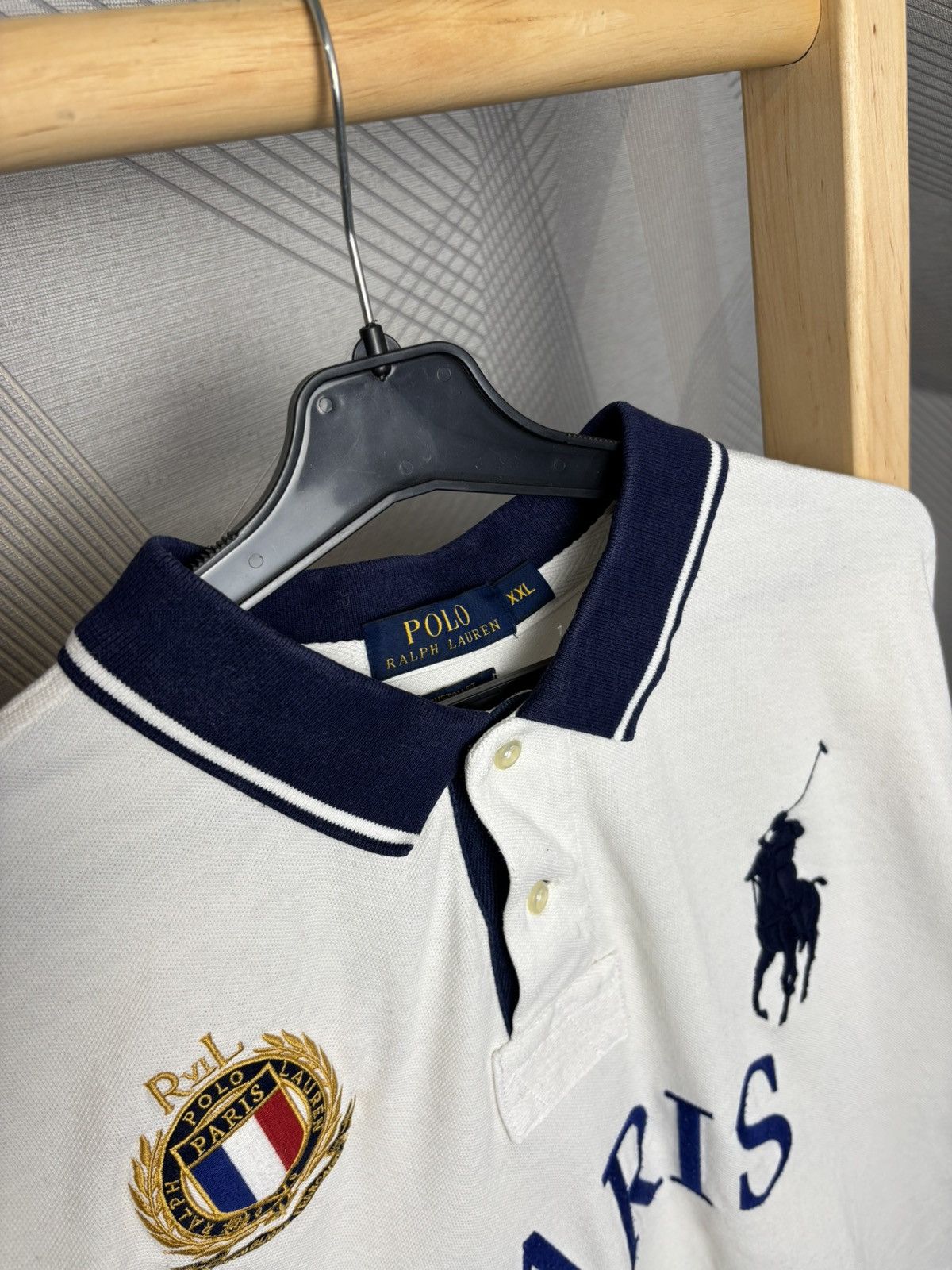 Polo Ralph Lauren Polo Ralph Lauren Paris big logo polo shirt Size US XXL / EU 58 / 5 - 7 Thumbnail