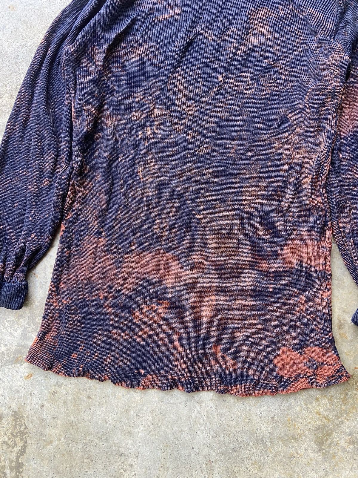 Comme des Garcons AW1991 Robe De Chambre Bleached Rayon Knit Turtleneck Size US M / EU 48-50 / 2 - 2 Thumbnail