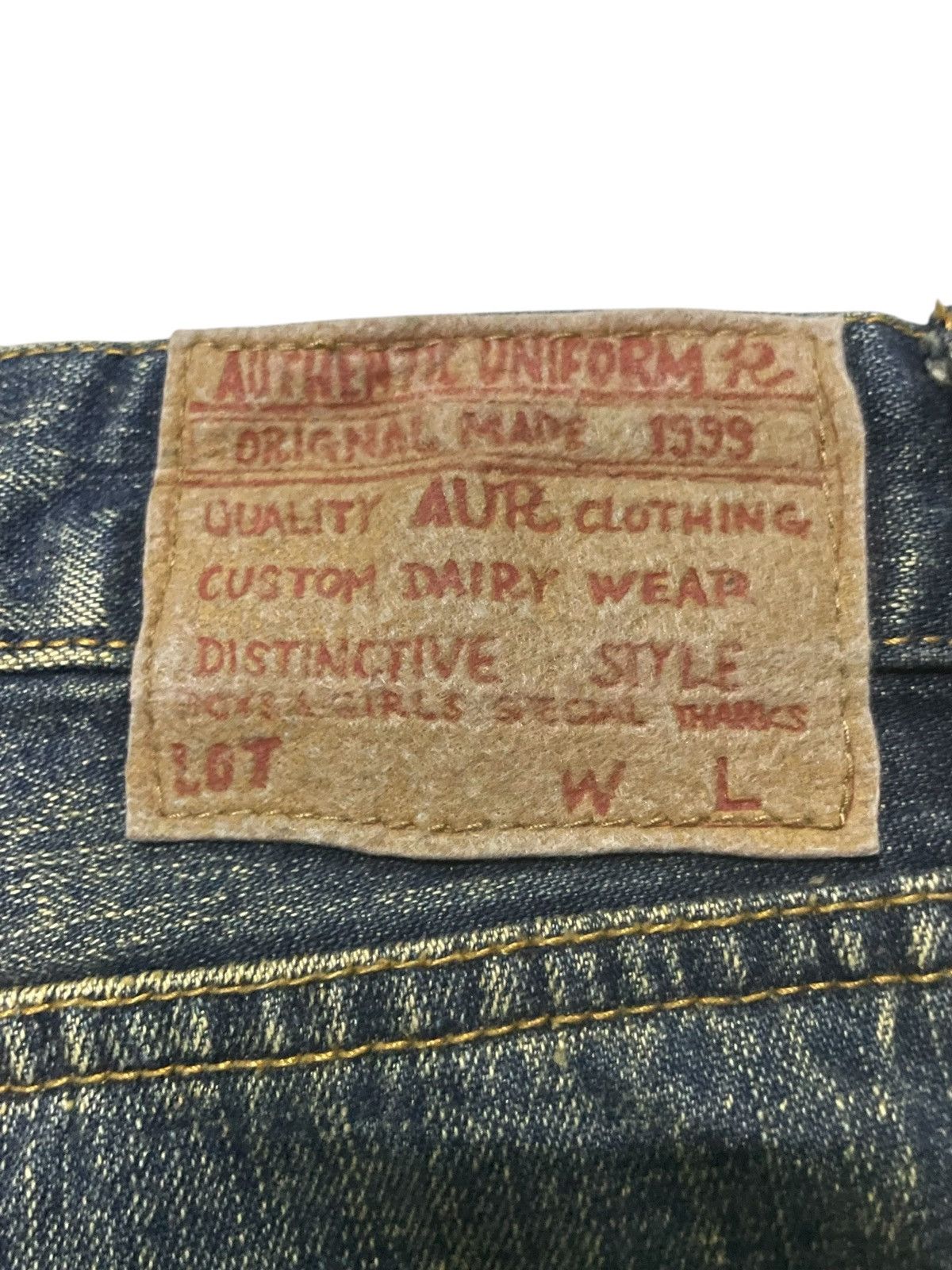 Designer × Japanese Brand Amore Puro Japan Stone Mud Wash Studded Loose Jeans Size US 30 / EU 46 - 22 Thumbnail