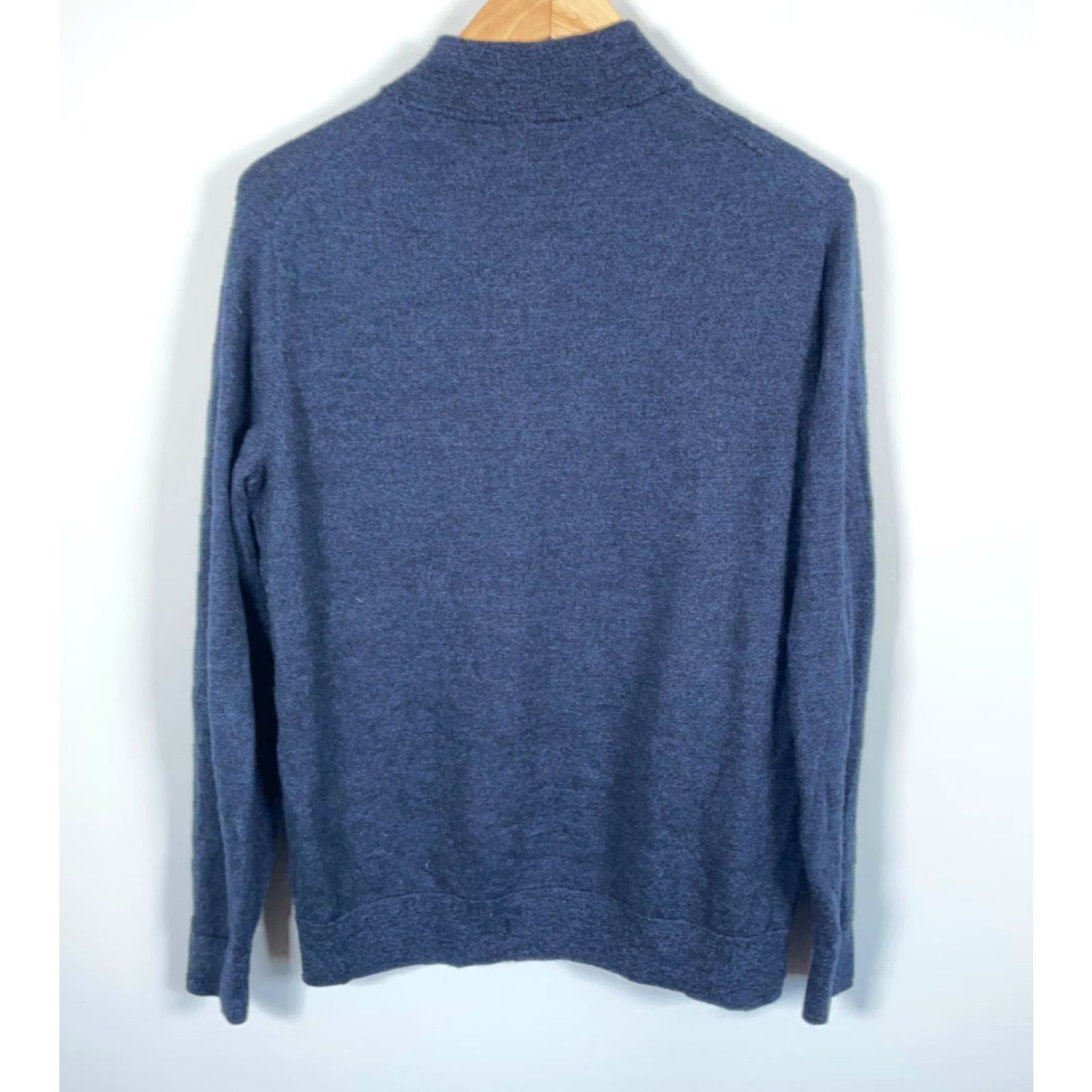 Vintage Artefact Merino Wool Sweater Men’s Large Dark Blue 1/4 Zip Pullover Lightweight Size US L / EU 52-54 / 3 - 2 Thumbnail