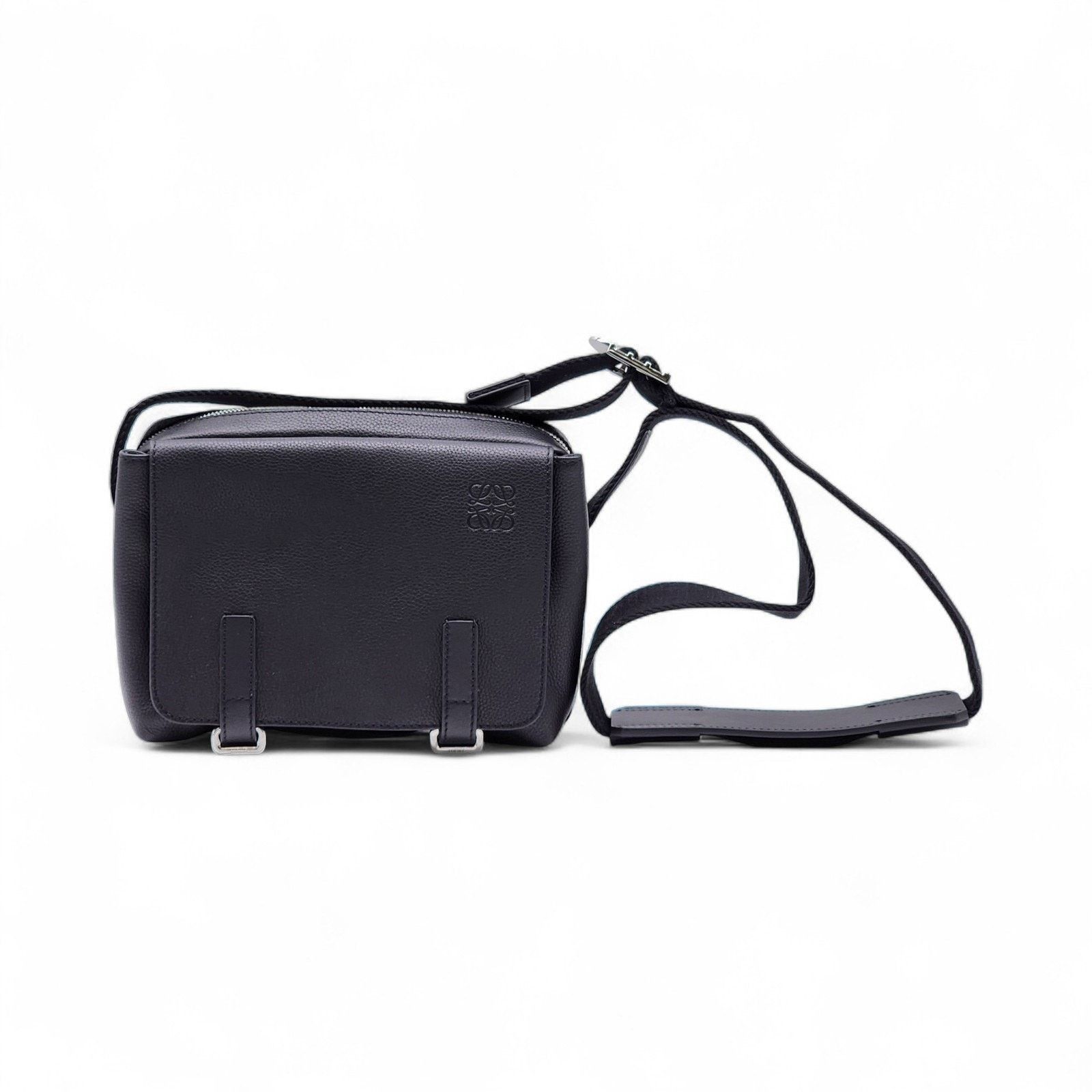 Loewe Military Messenger Crossbody Grained Leather Bag Black Size ONE SIZE - 5 Thumbnail