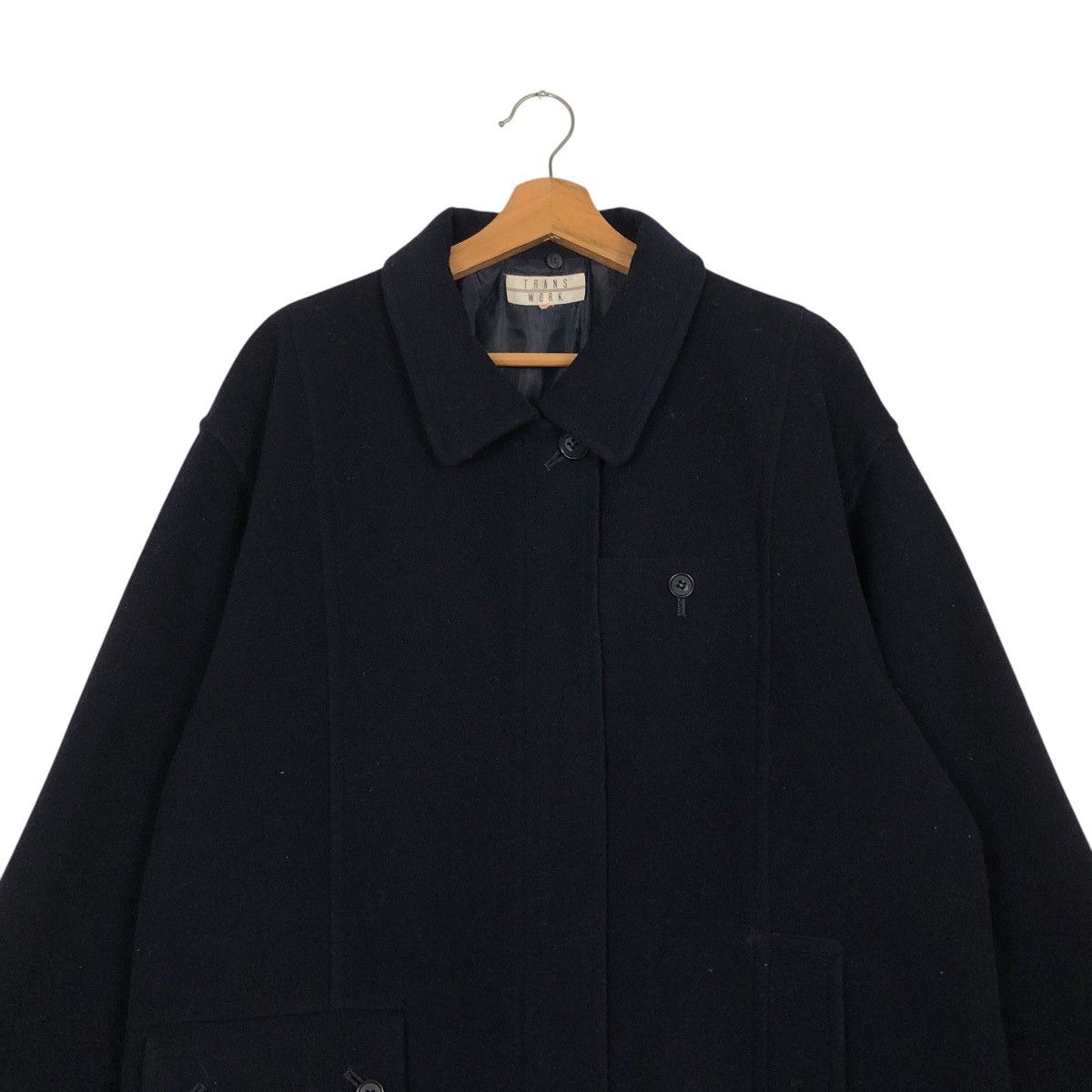 Japanese Brand 🔥RICH BLACK VINTAGE WOOL JACKET TRANS WORK ISSEY MIYAKE Size US M / EU 48-50 / 2 - 5 Thumbnail