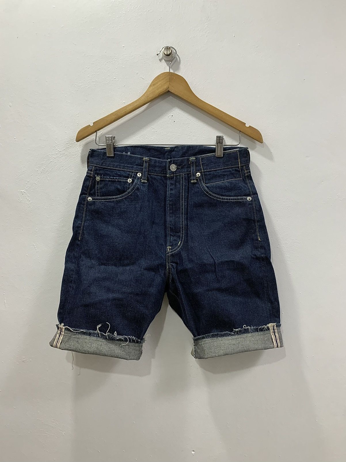 Visvim VISVIM SS18 SOCIAL SCULPTURE INDIGO BLUE - DENIM SHORTS Size US 30 / EU 46 - 1 Thumbnail