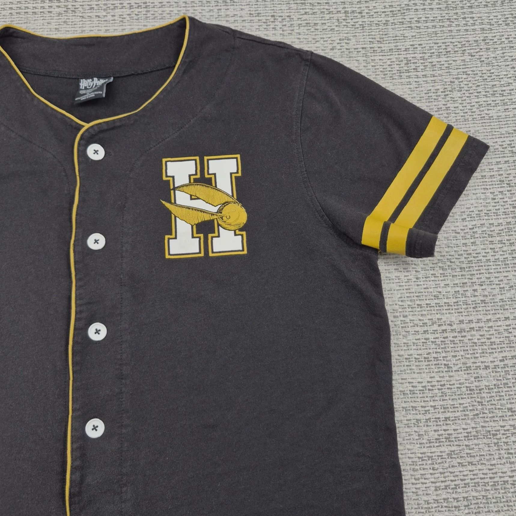 Disney Disney Harry Potter Hogwarts Quidditch Shirt Mens XL Black Baseball Jersey Tee Size US XL / EU 56 / 4 - 4 Thumbnail