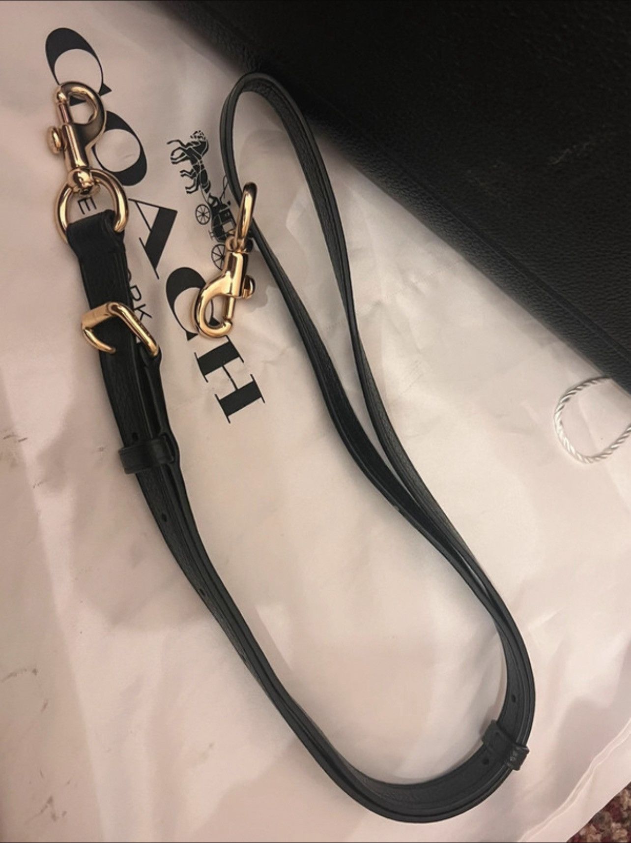 Coach Coach Black Leather Tote Bag – Elegant & Versatile Size ONE SIZE - 4 Thumbnail