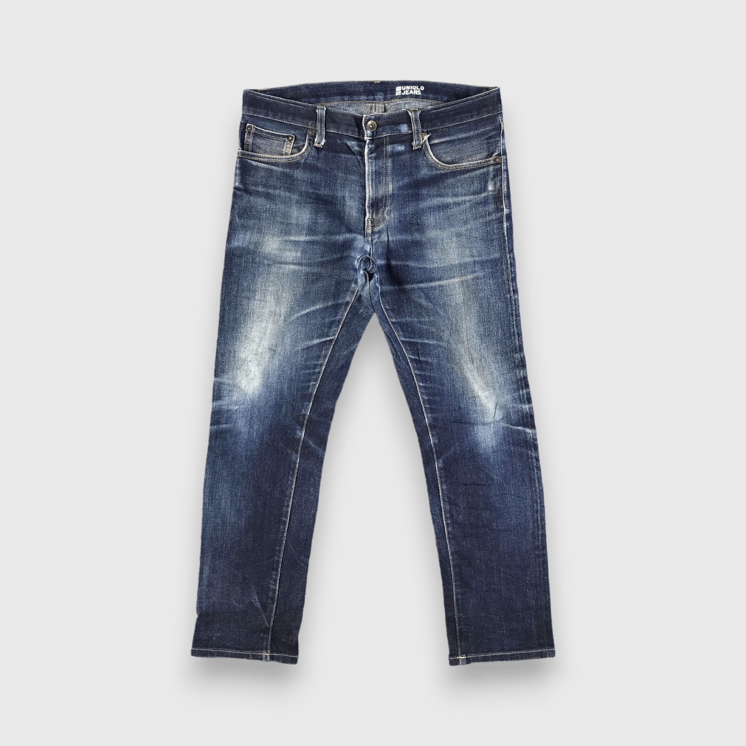Uniqlo Blue Wash Uniqlo Selvedge Jeans-J2975 Size US 33 - 1 Thumbnail
