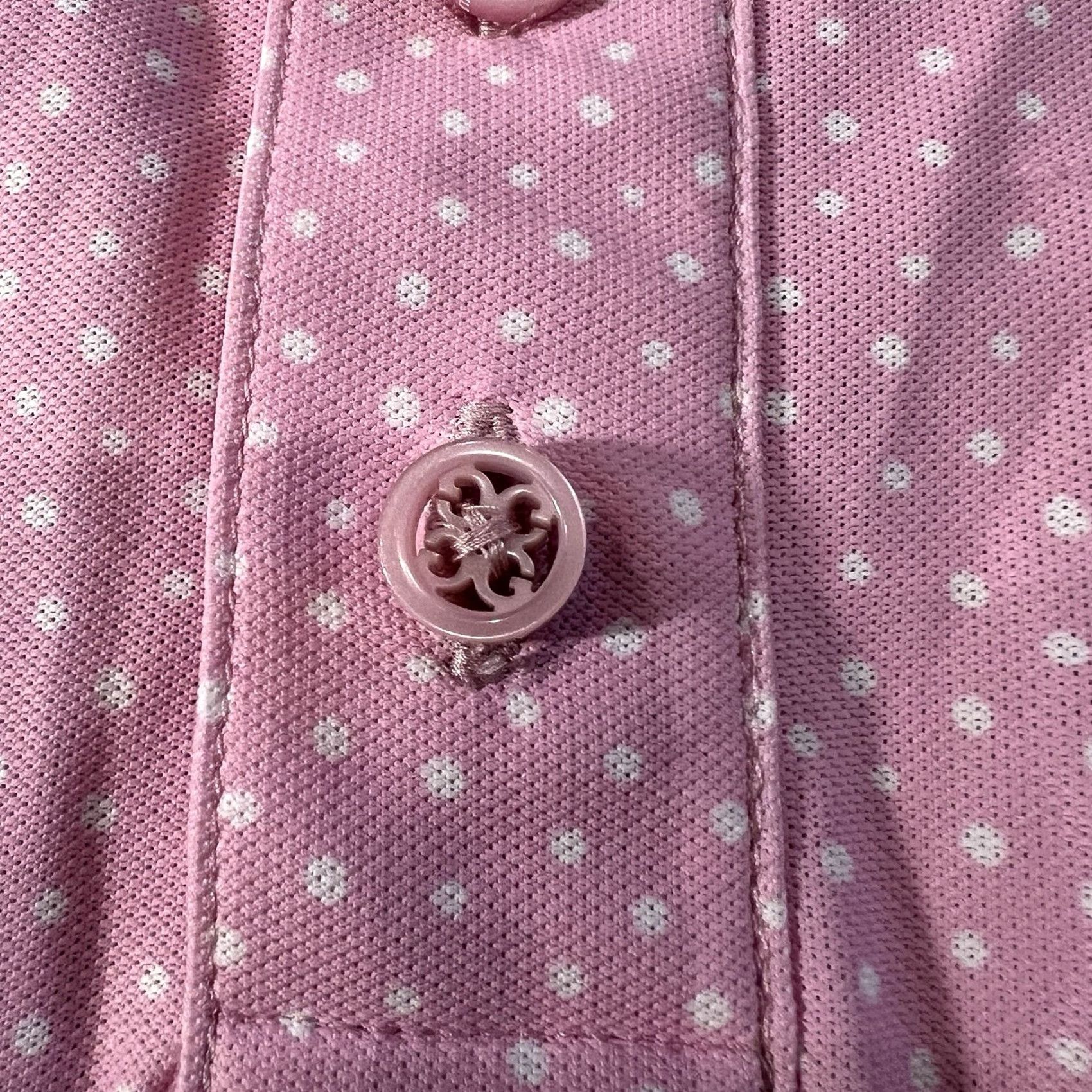 G/FORE G/Fore Polo Shirt Pink With Polka Dots Logo Short Sleeve Regular Size L Men's Size US L / EU 52-54 / 3 - 4 Thumbnail