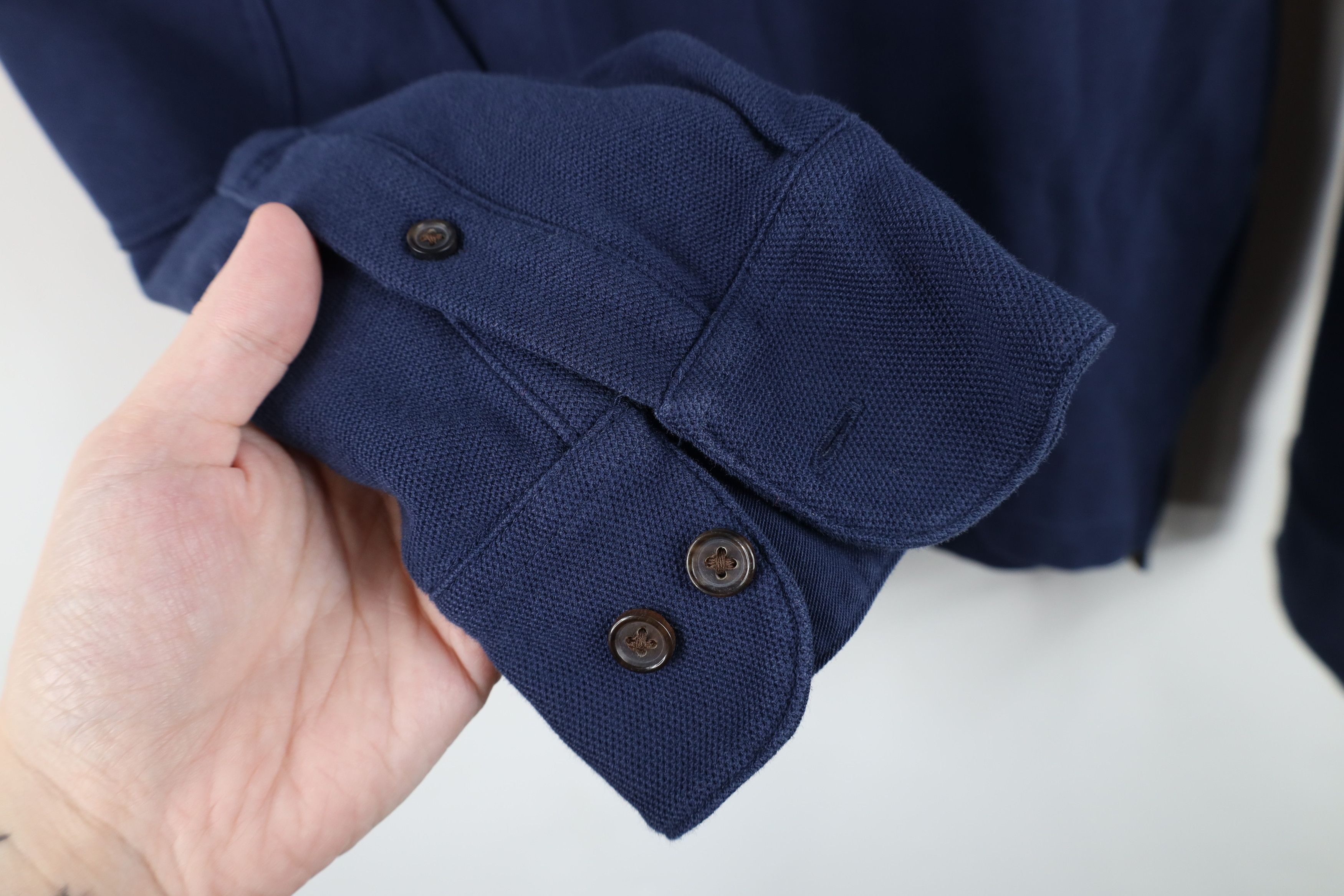 Brooks Brothers Vintage Brooks Brothers Patch Long Sleeve Rugby Polo Blue Size US S / EU 44-46 / 1 - 6 Thumbnail