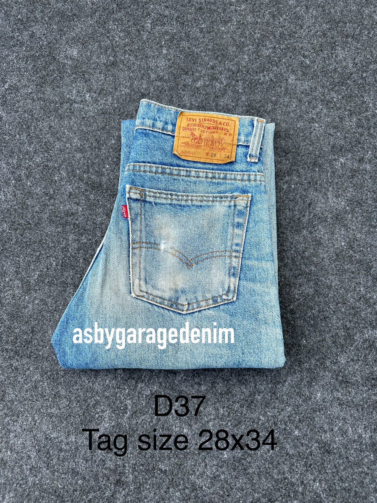 Levi's Levis 505 Vintage Usa Distressed Faded Denim D37 Size US 28 / EU 44 - 16 Thumbnail