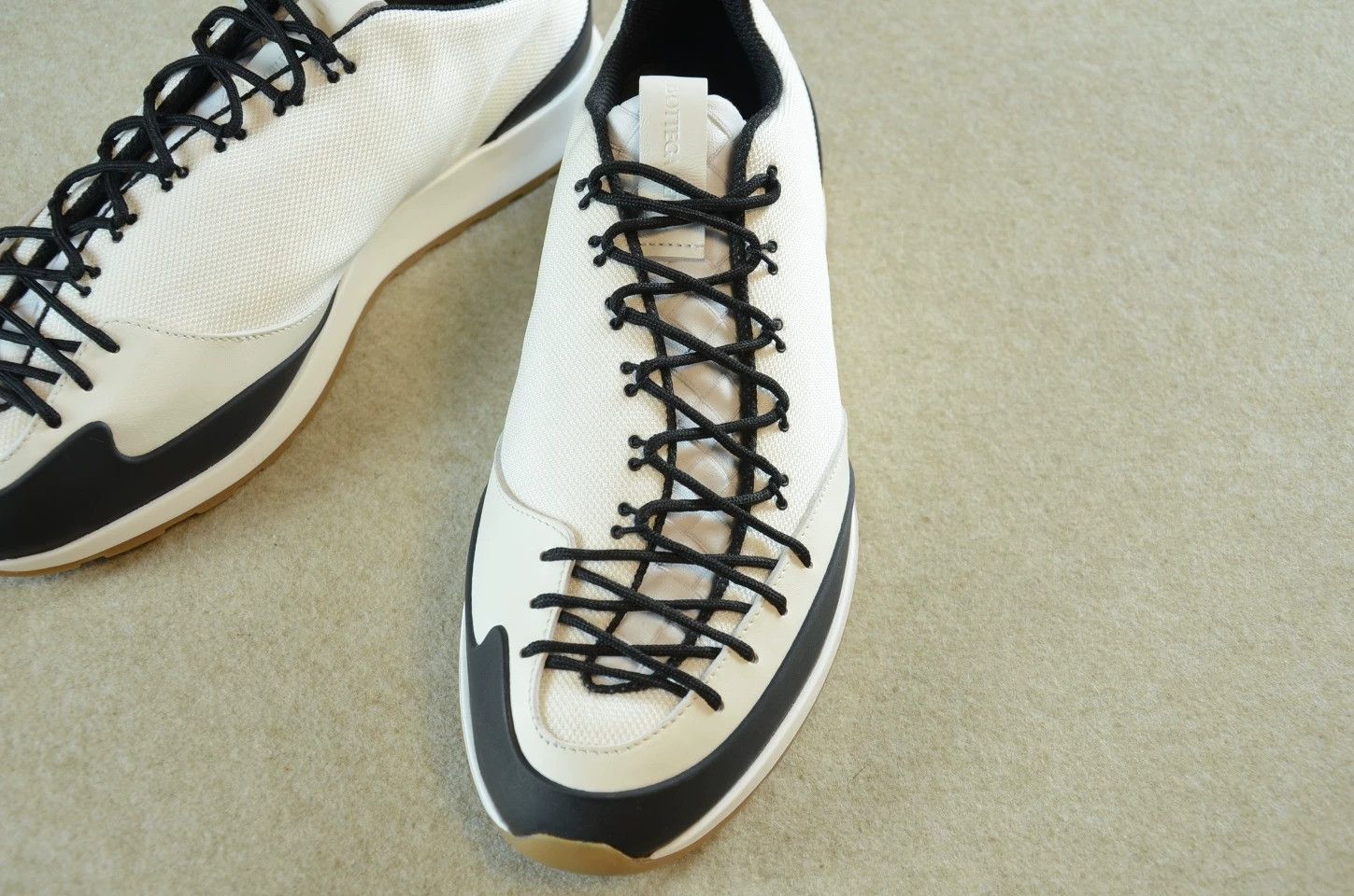 Bottega Veneta BV White Panelled Laces Sneakers Size US 11 / EU 44 - 8 Thumbnail