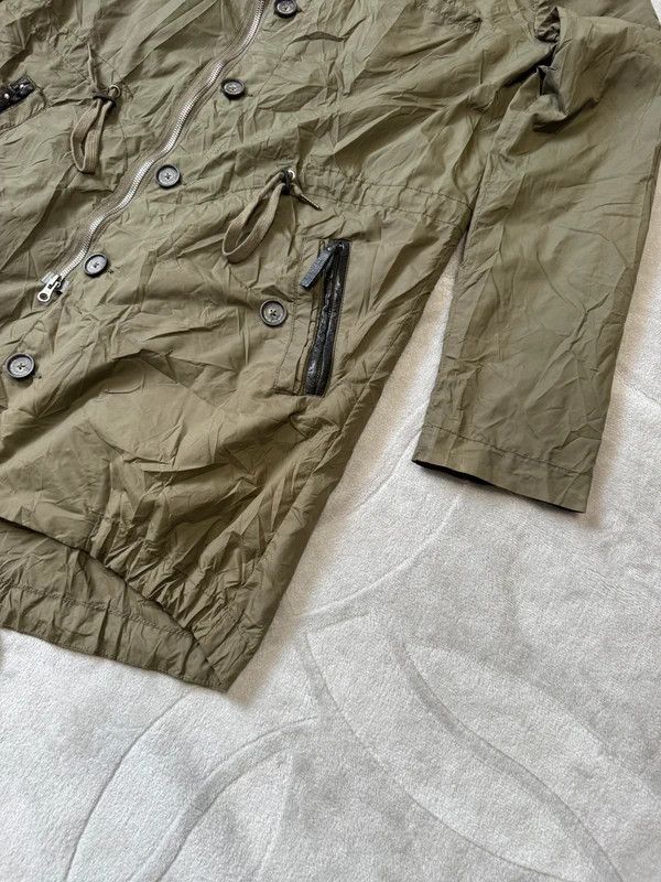 Diesel Black Gold Diesel Black Gold Military Parka Coat Jacket Nylon Leather S Size S / US 4 / IT 40 - 10 Thumbnail