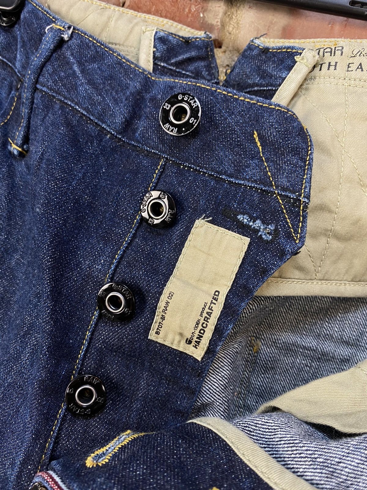 G-Star G-Star Raw Lumber Original Handcrafted Selvedge Denim Jeans Size US 36 / EU 52 - 11 Thumbnail