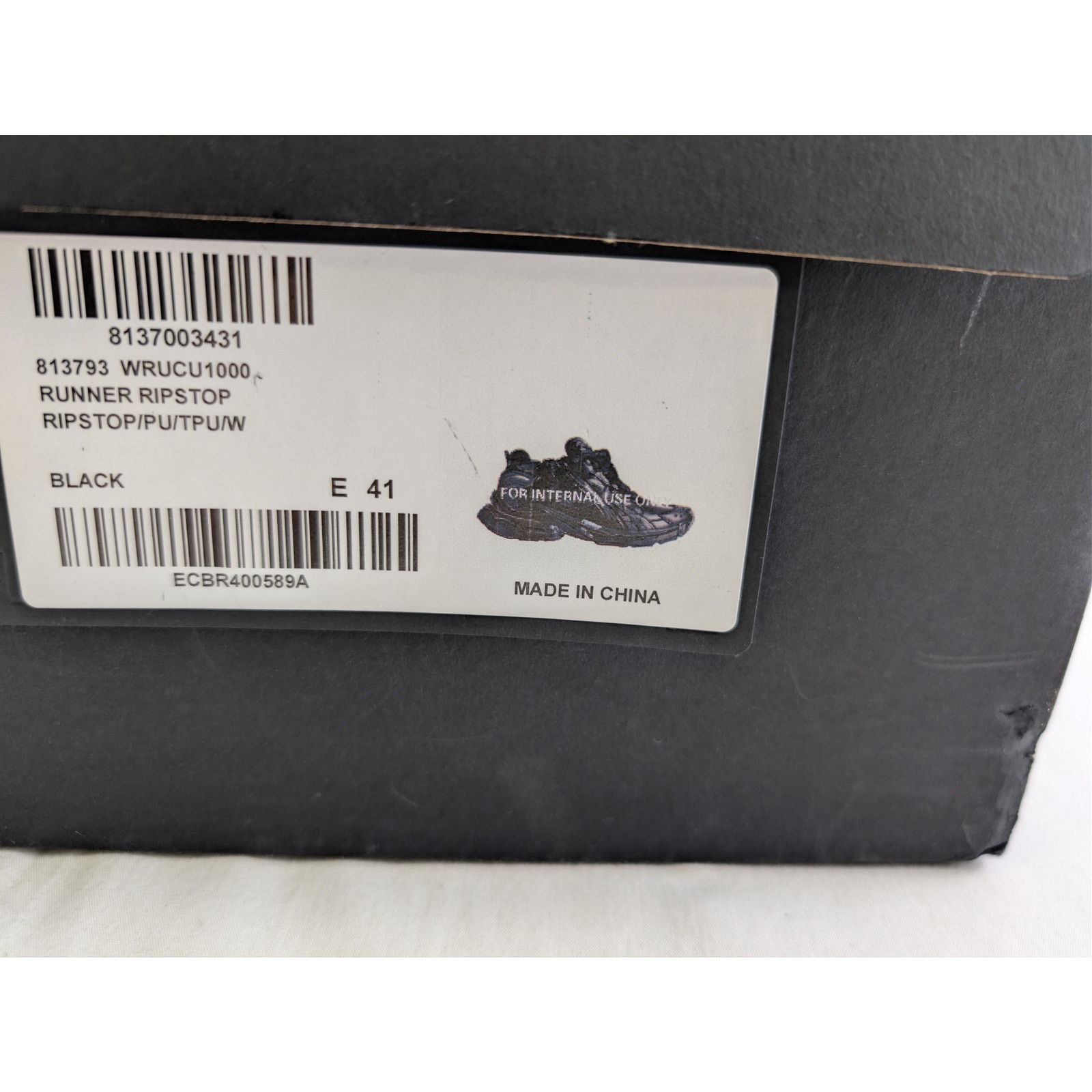 Balenciaga × Under Armour o1rshd1 Runner Ripstop Shoe Sneakers in Black 41 Size US 8 / EU 41 - 24 Thumbnail