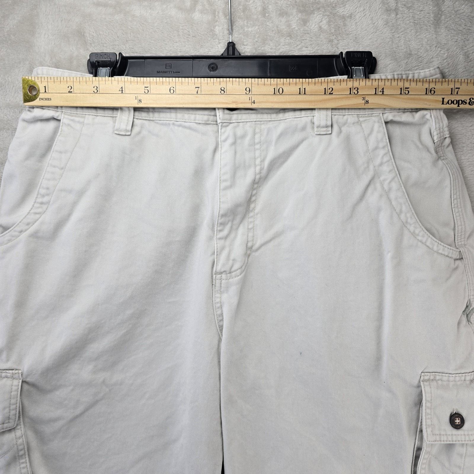 Hurley Vintage Hurley Shorts Men 33x10 Ivory Cargo Skater Y2K Surf Size US 33 - 10 Thumbnail