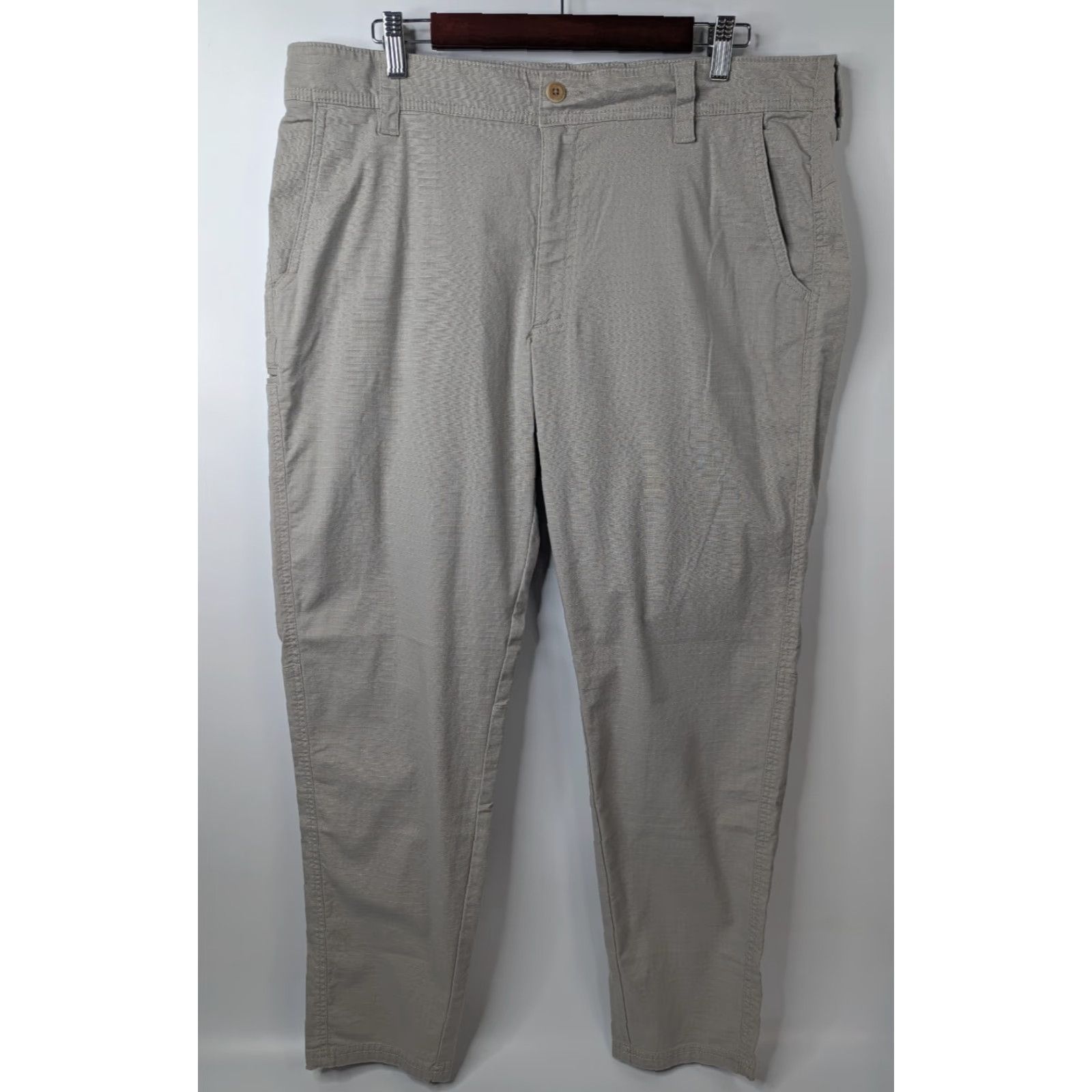 Vintage LL Bean Explorer Ripstop Pants Mens 38x32 Tan Khaki Tapered Leg Outdoor Hiking Chino Size US 38 / EU 54 - 2 Thumbnail