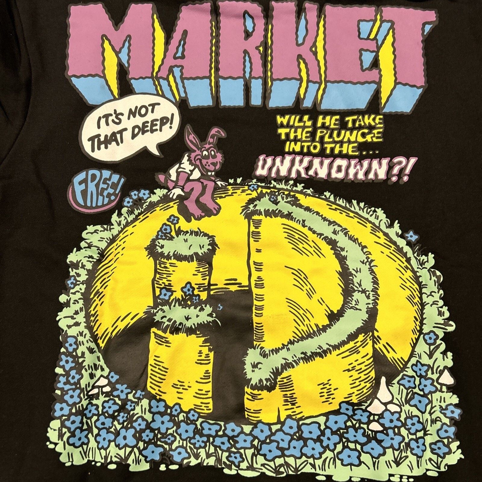 Market Chinatown Market Wonderland Hoodie Mens Medium Rabbit Hole Size US M / EU 48-50 / 2 - 6 Thumbnail