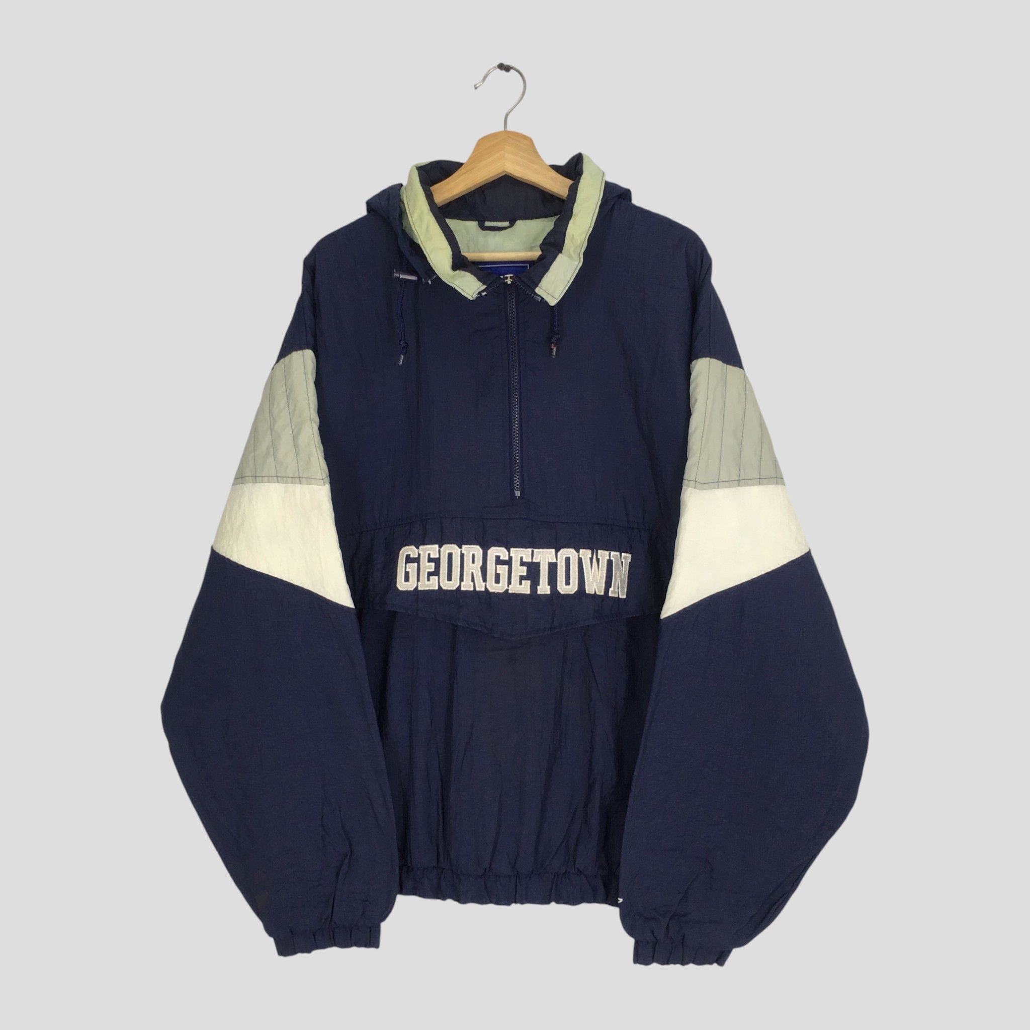 Starter Vintage 90s Georgetown Hoyas Ncaa Hoyas Bulldogs Bomber Size US XL / EU 56 / 4 - 2 Thumbnail